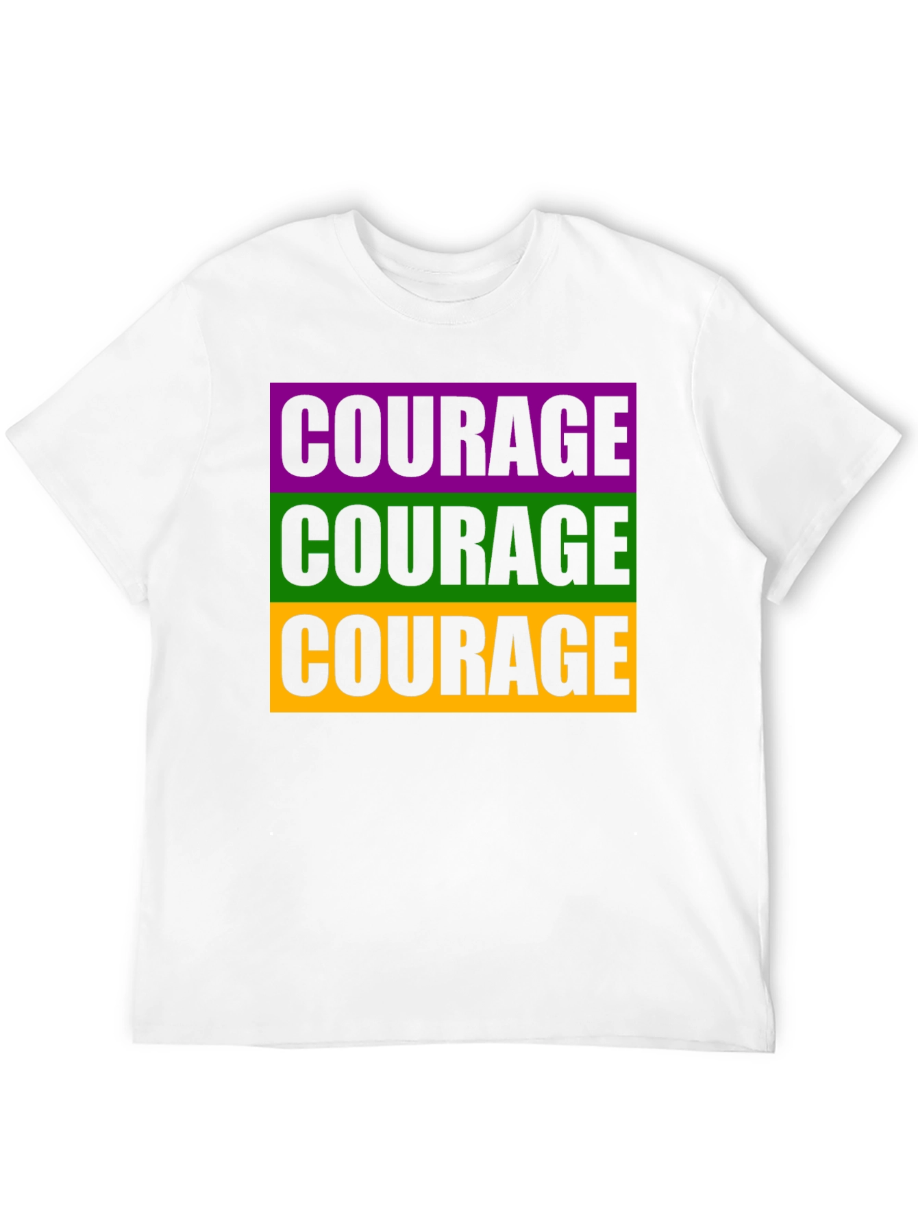 Courage T-Shirt Black Graphic Tee