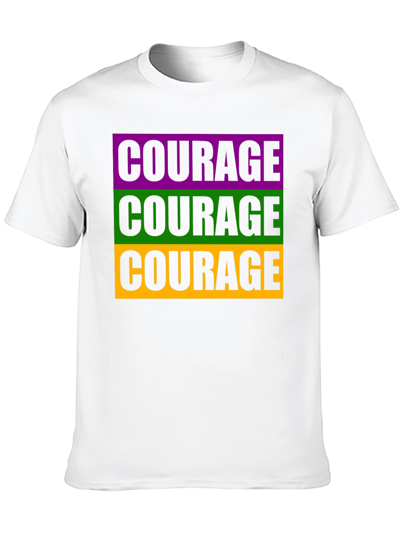 Courage T-Shirt Black Graphic Tee