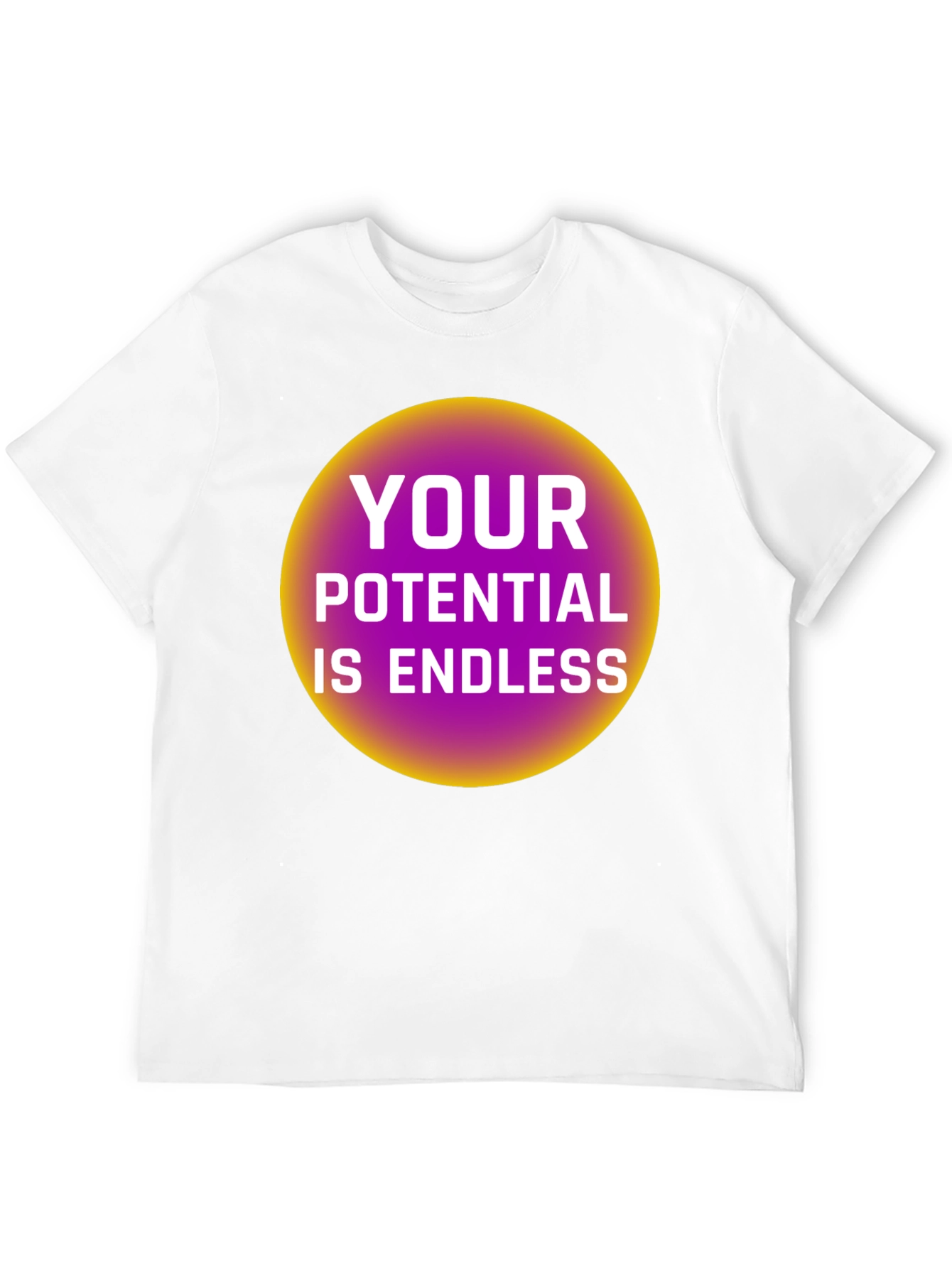 Endless Potential Graphic Tee - Black Cotton T-Shirt