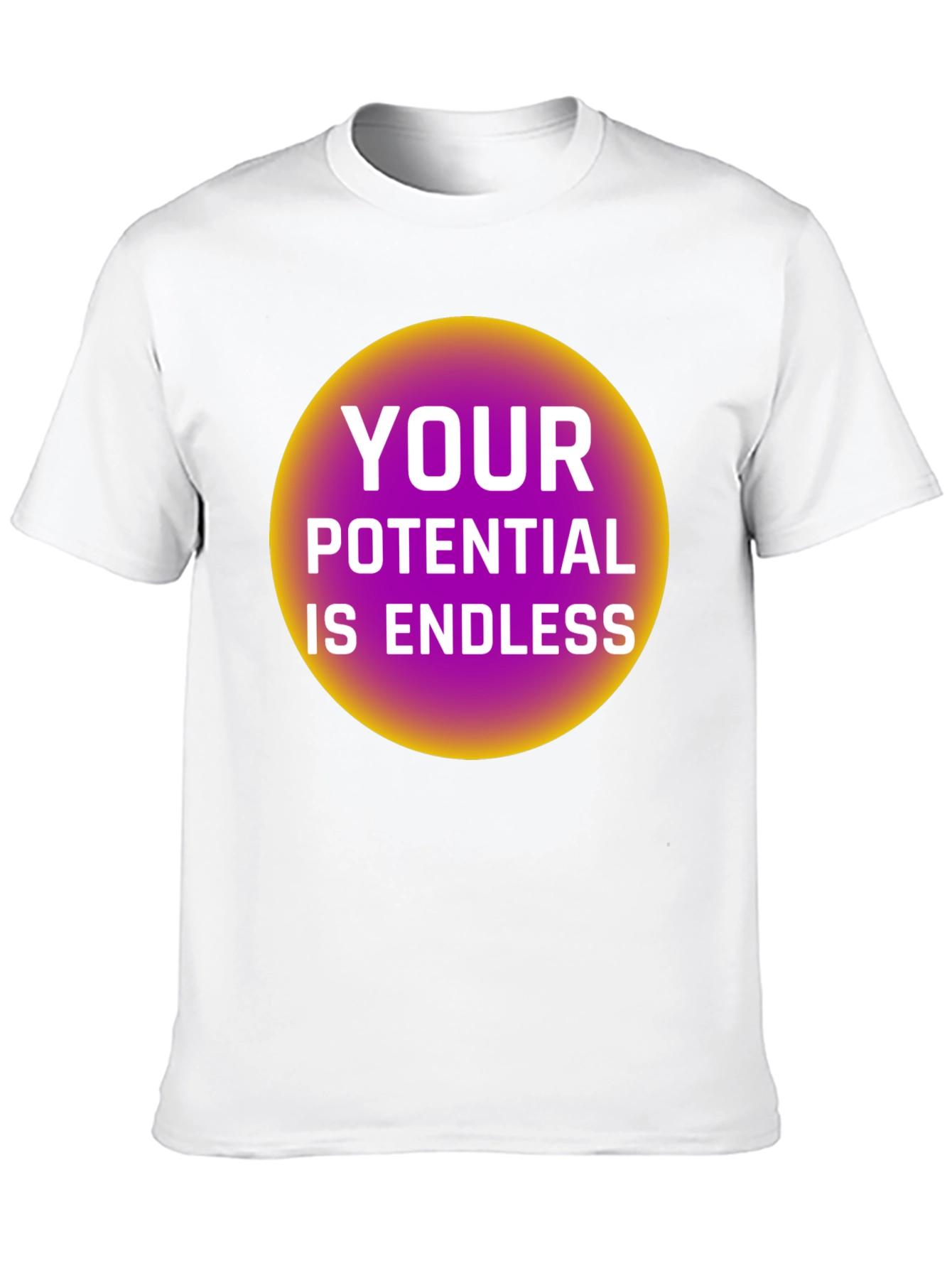 Endless Potential Graphic Tee - Black Cotton T-Shirt
