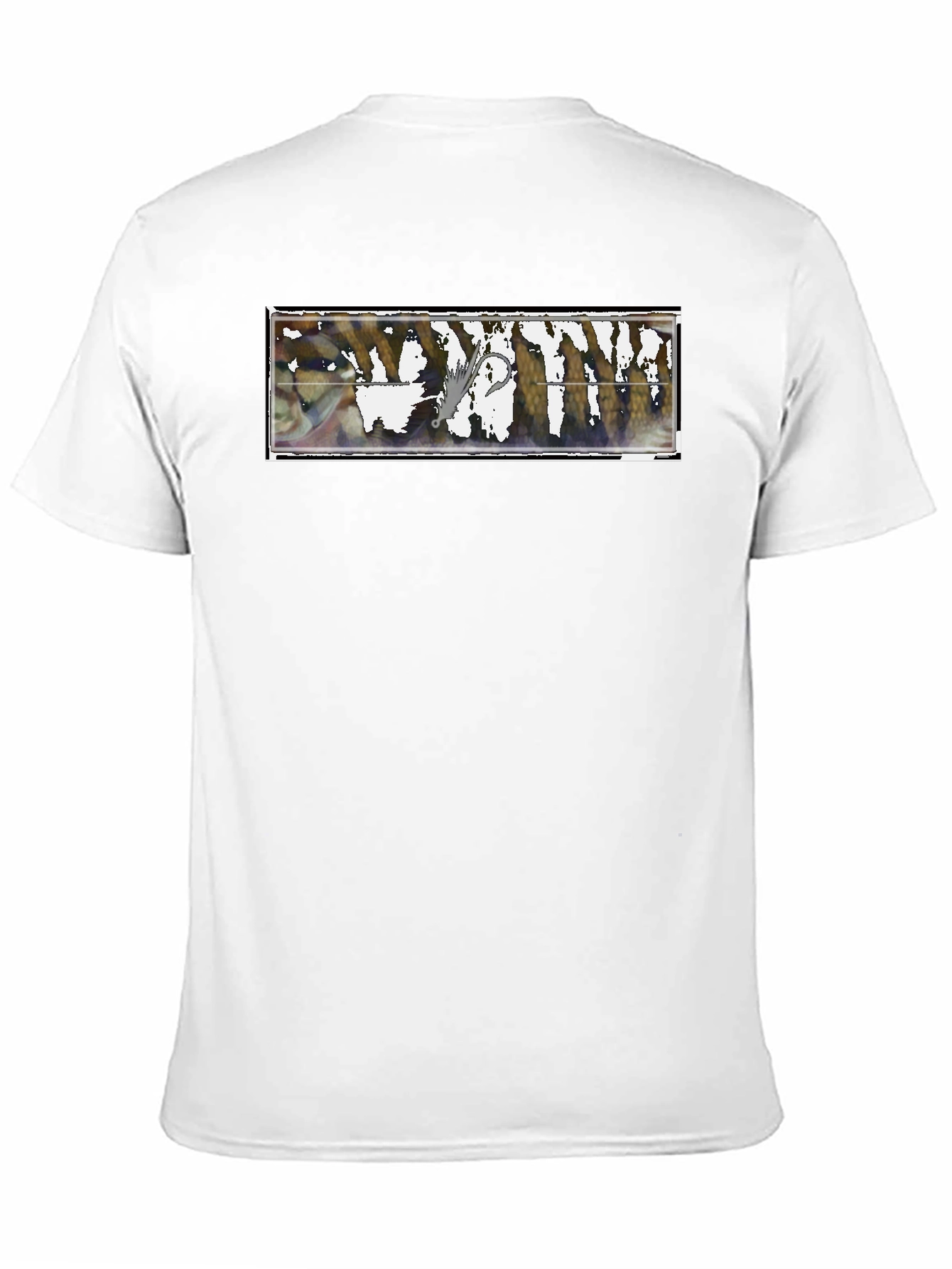 Fishing Lure Graphic T-Shirt - Black Casual Style