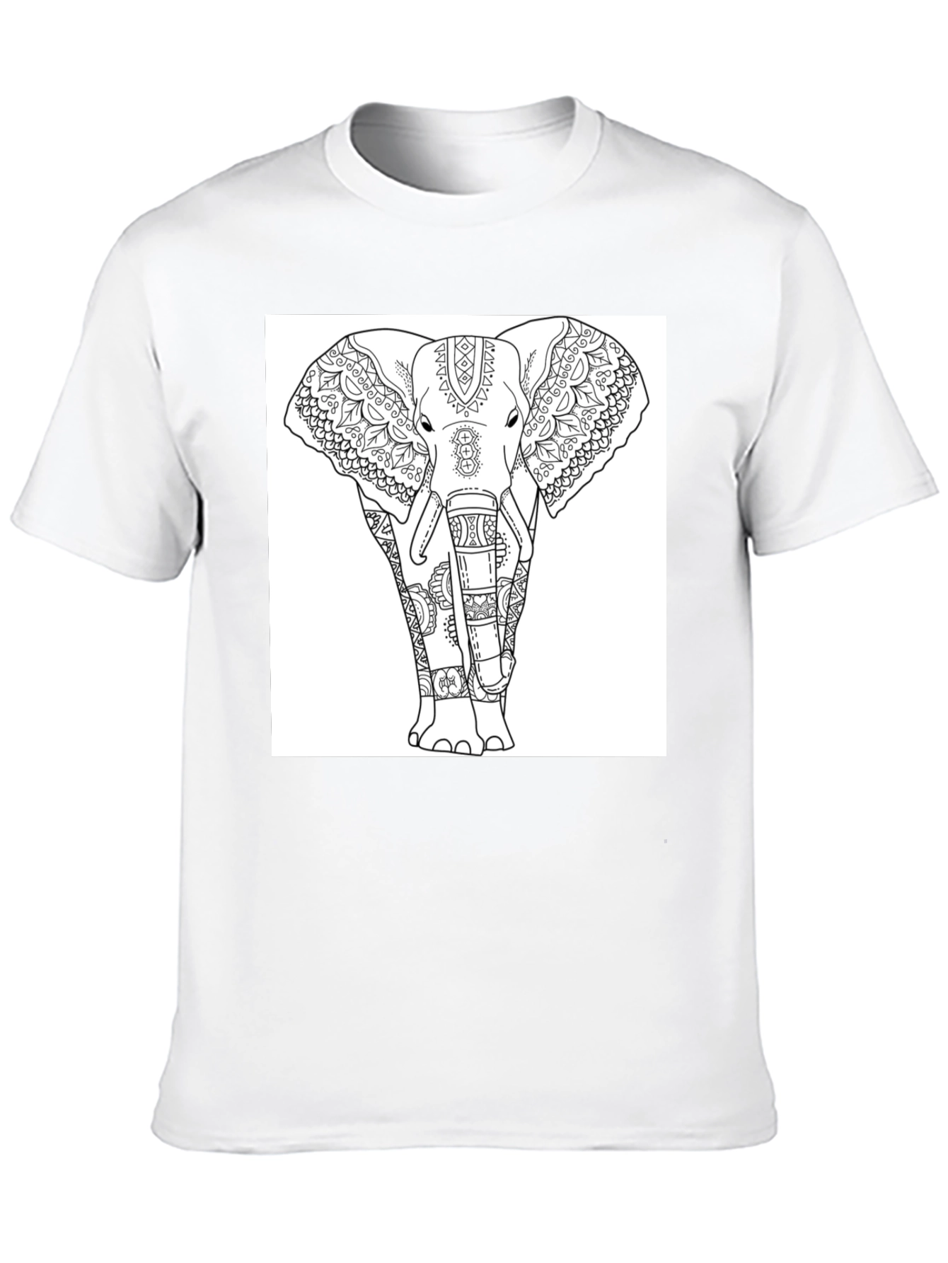 Elephant Mandala Graphic T-Shirt