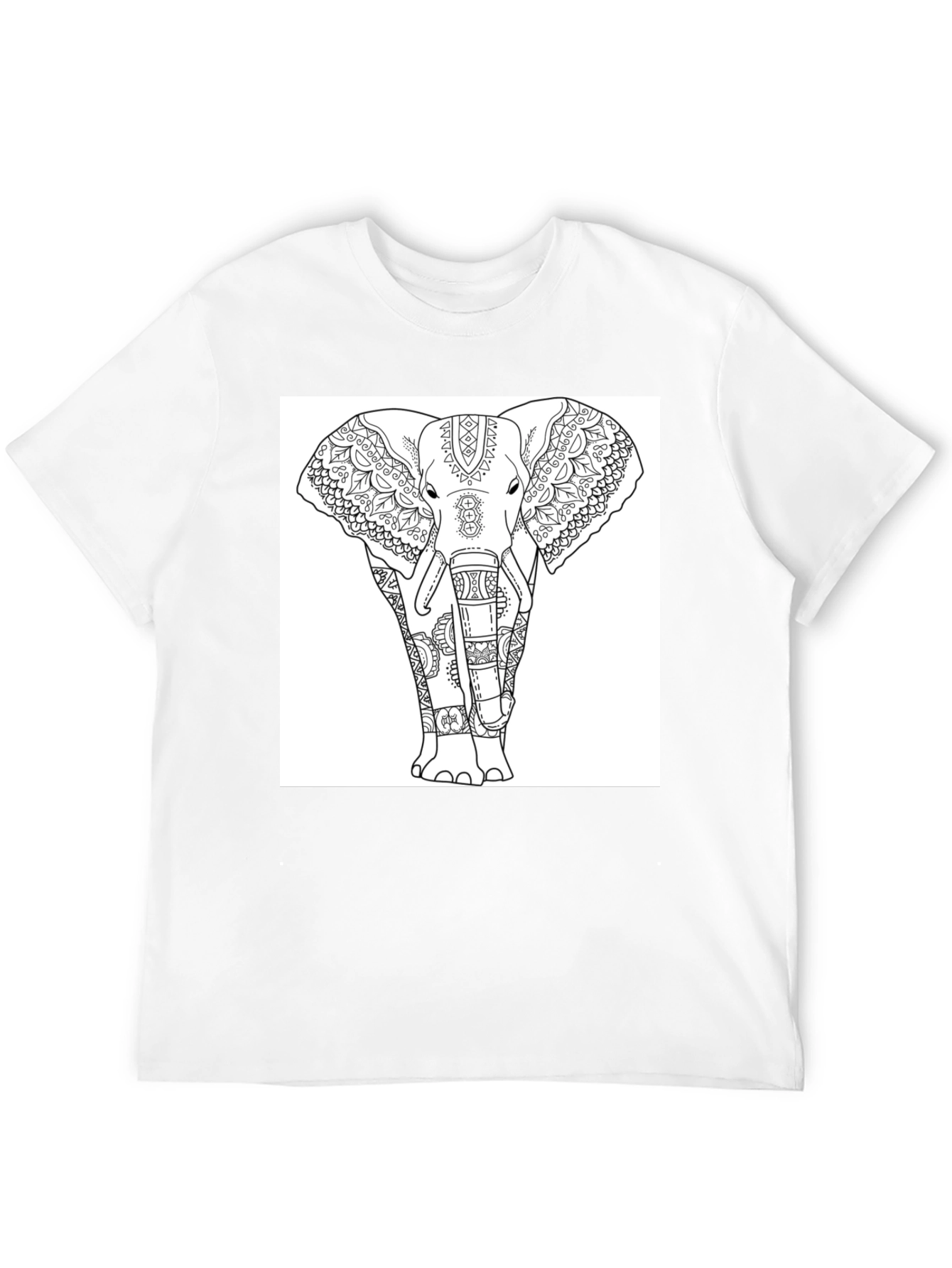 Elephant Mandala Graphic T-Shirt