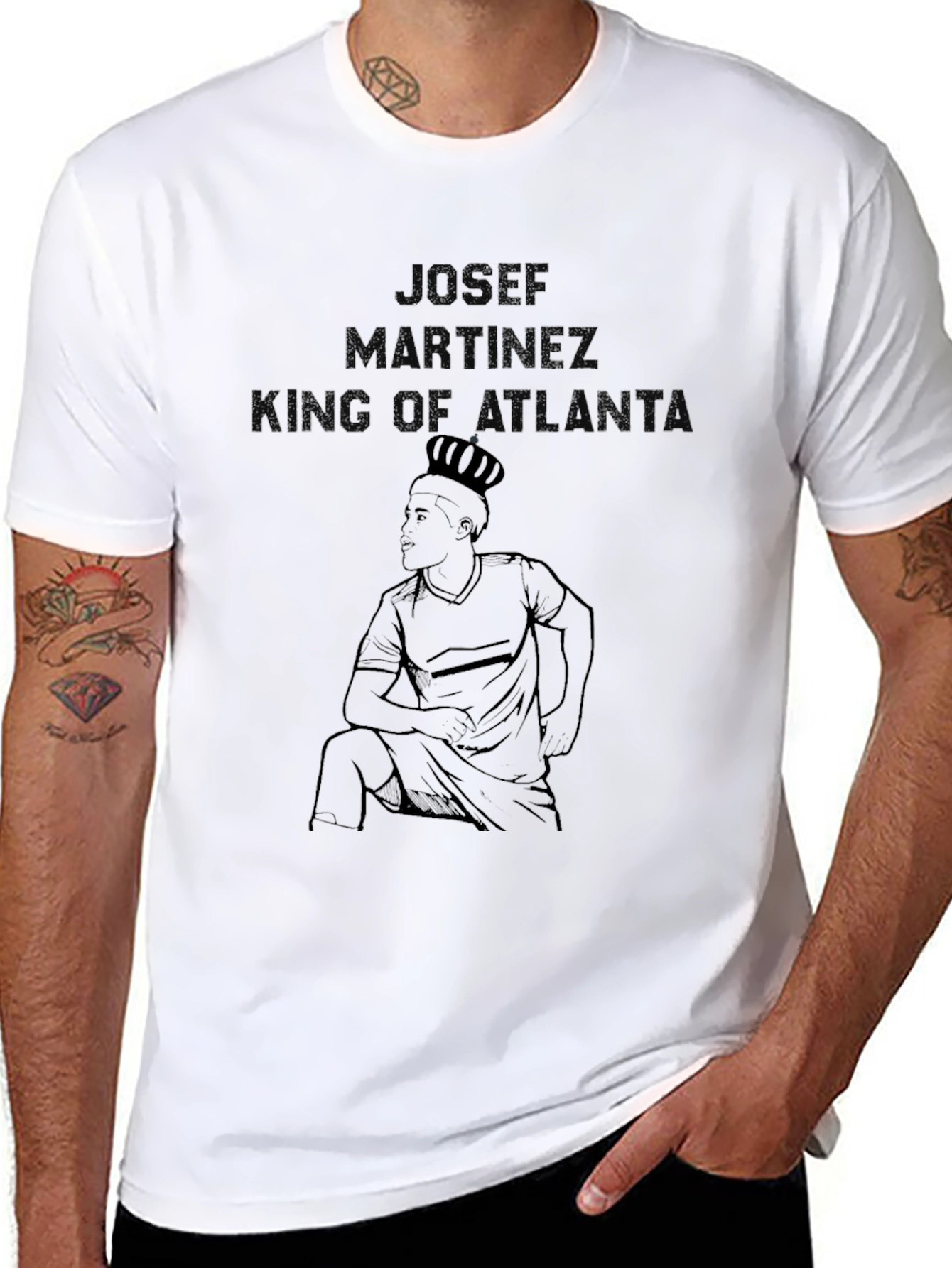 Josef Martinez King of Atlanta Black T-Shirt
