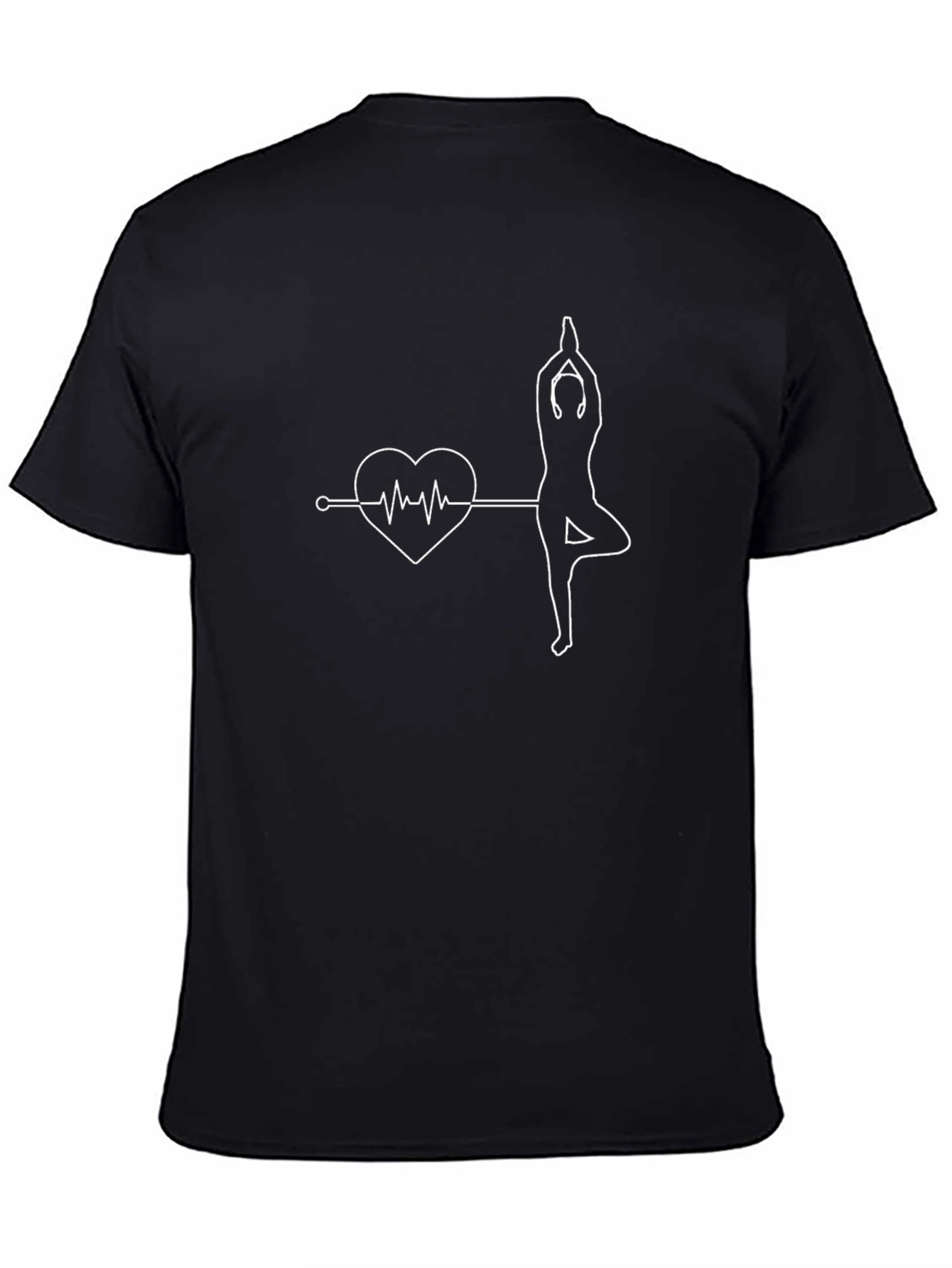 Yoga Heartbeat Graphic Tee - Balance & Wellness