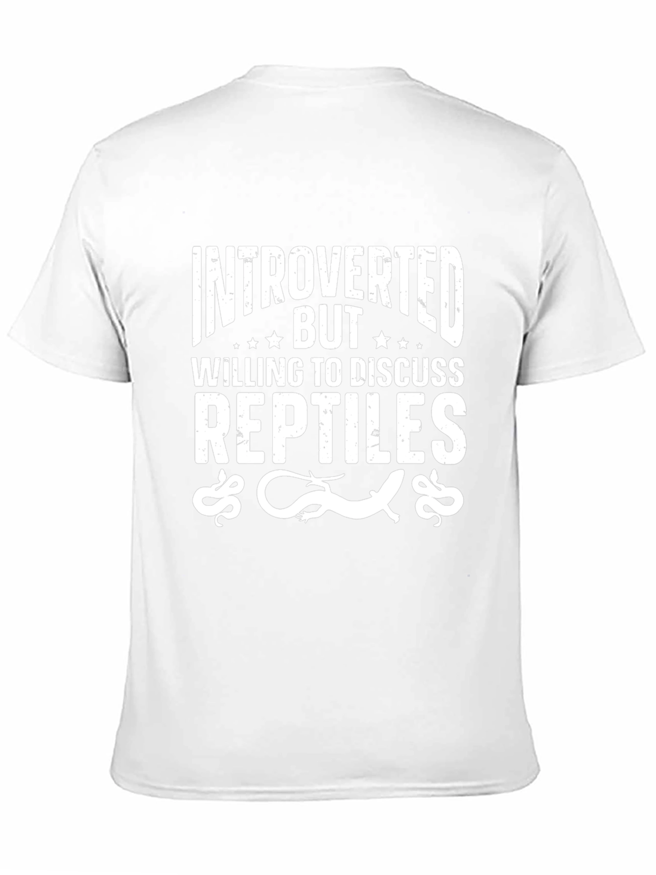 Introverted Reptiles Lover Tee - Black Cotton T-Shirt