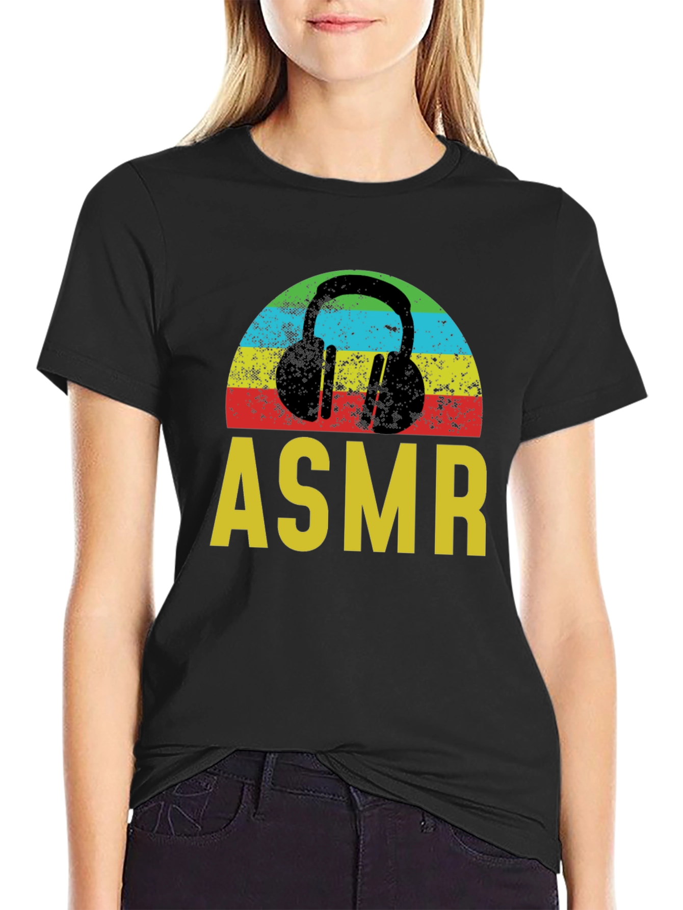 ASMR Headphone Graphic T-Shirt - Relaxing Vibes!