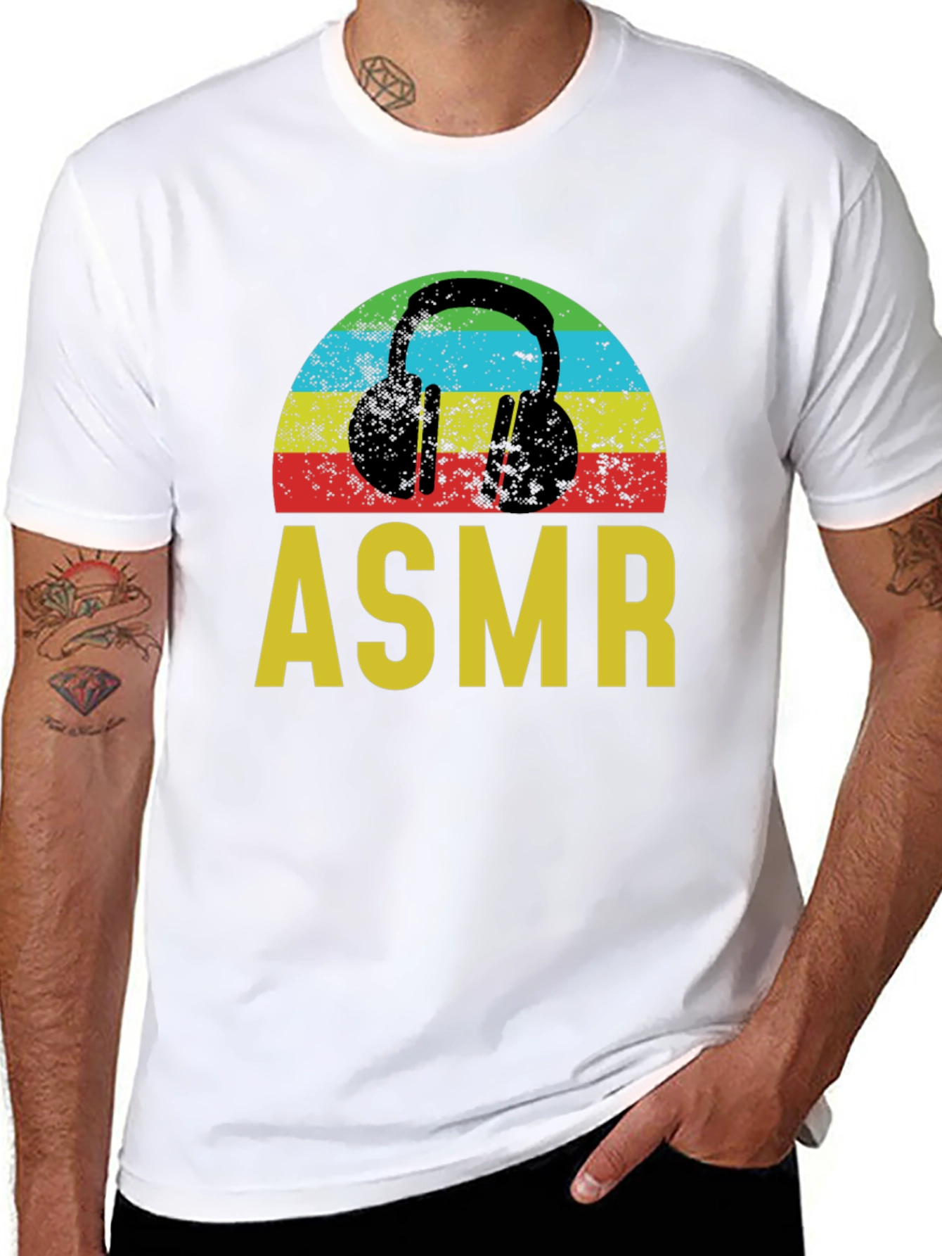 ASMR Headphone Graphic T-Shirt - Relaxing Vibes!