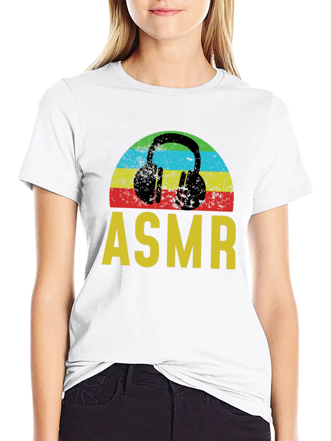 ASMR Headphone Graphic T-Shirt - Relaxing Vibes!