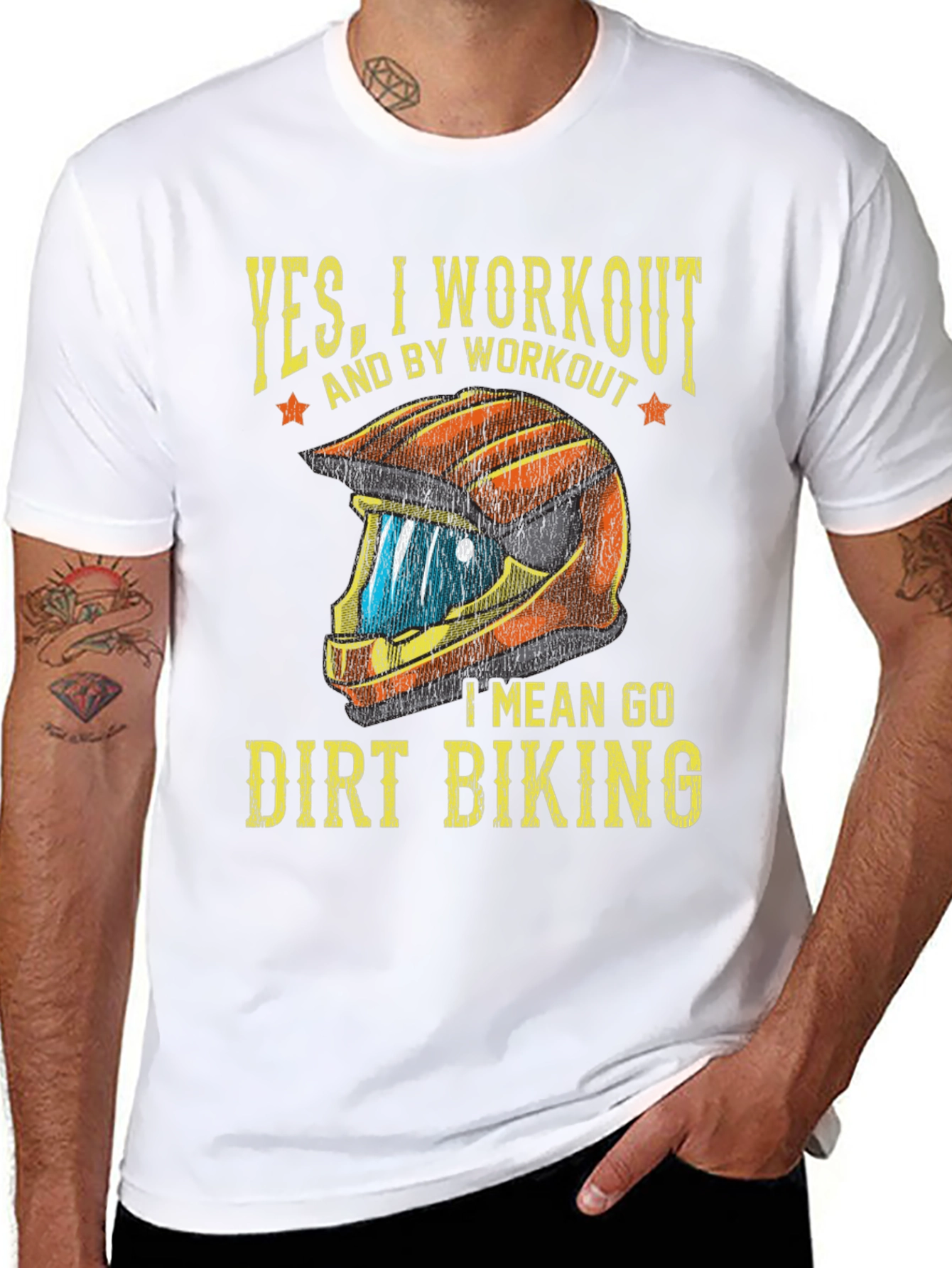 Dirt Biking Workout T-Shirt - Funny Biker Tee