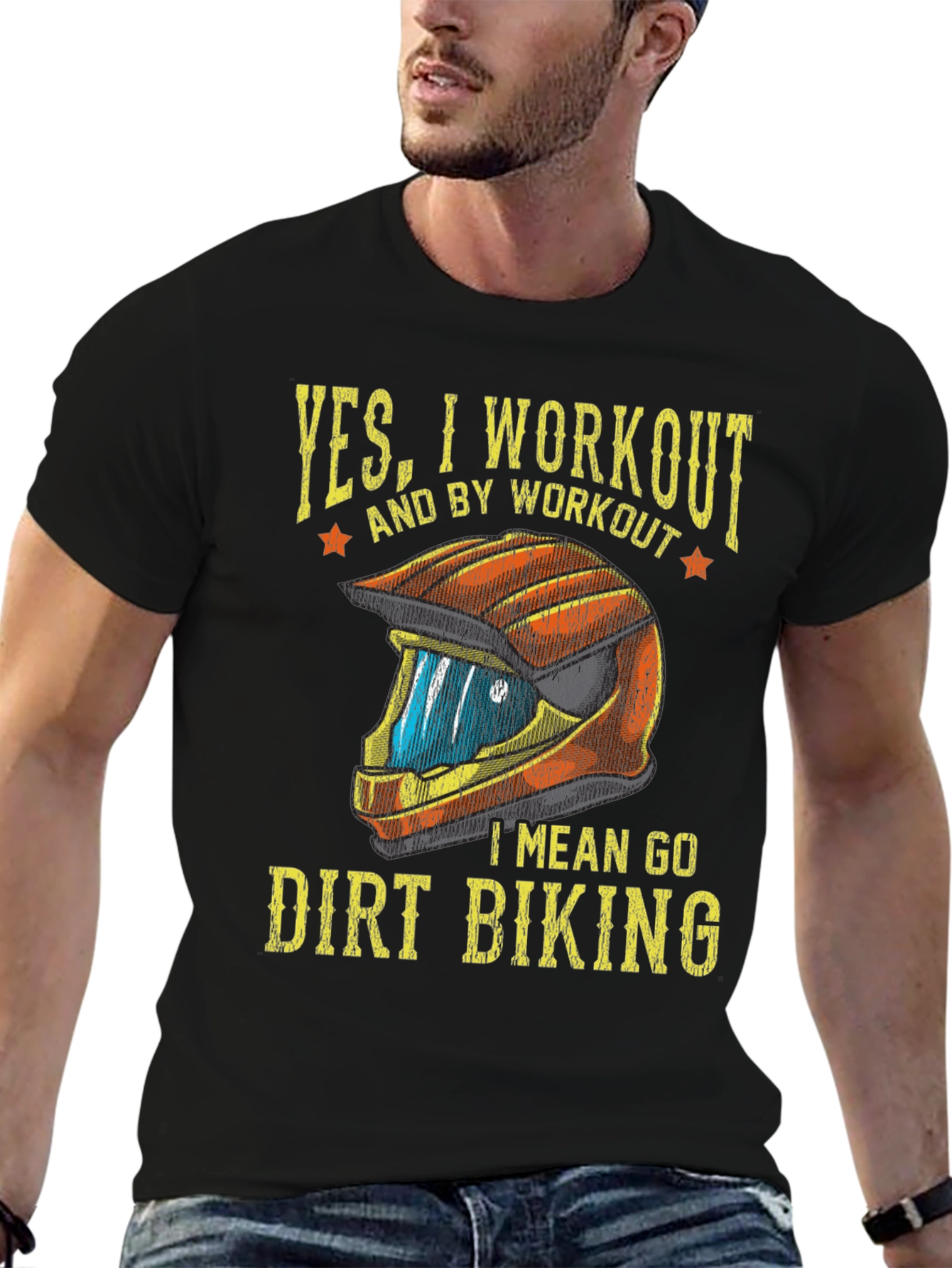 Dirt Biking Workout T-Shirt - Funny Biker Tee