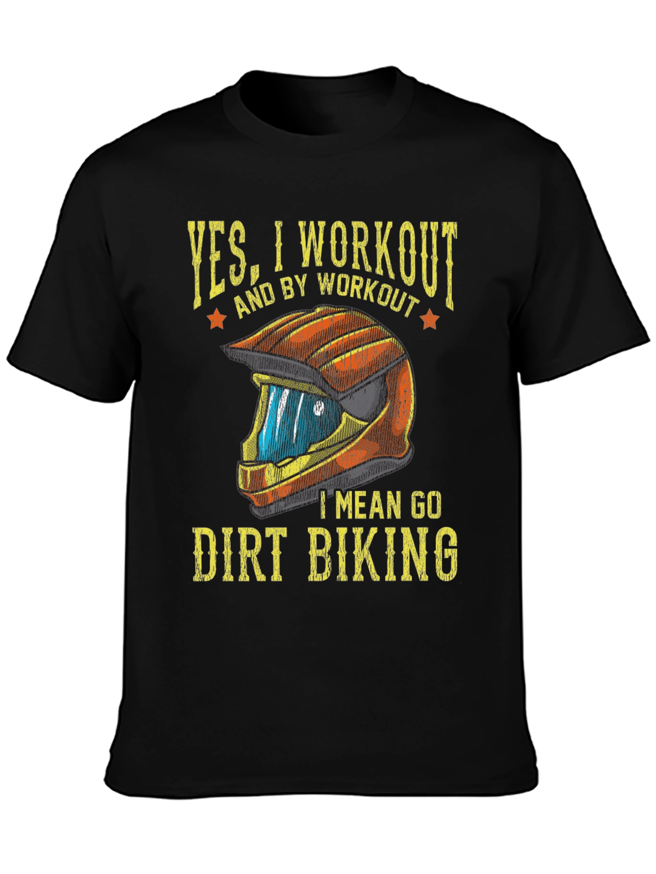 Dirt Biking Workout T-Shirt - Funny Biker Tee