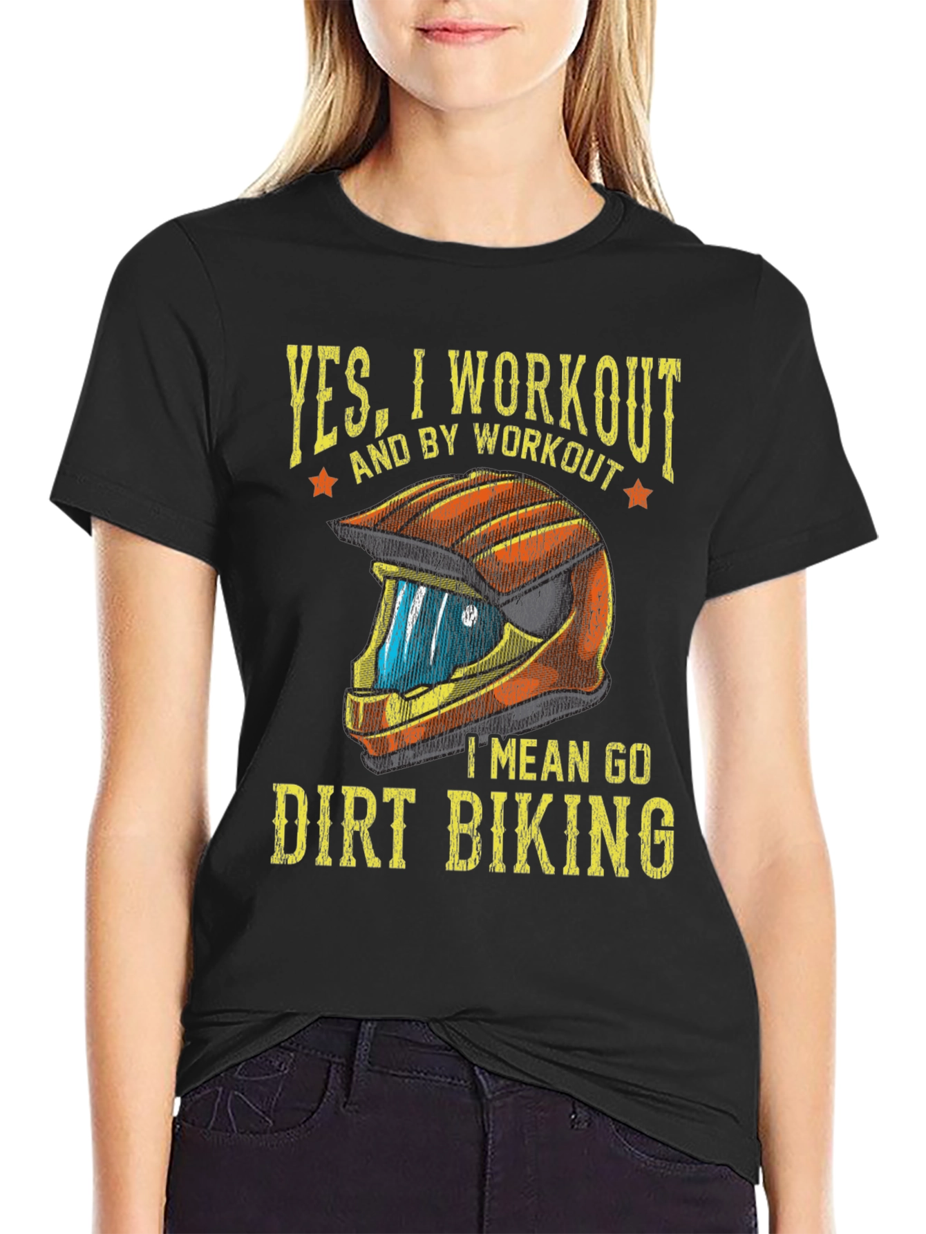 Dirt Biking Workout T-Shirt - Funny Biker Tee