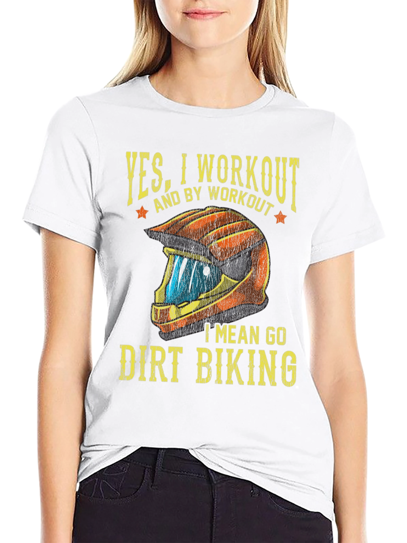 Dirt Biking Workout T-Shirt - Funny Biker Tee