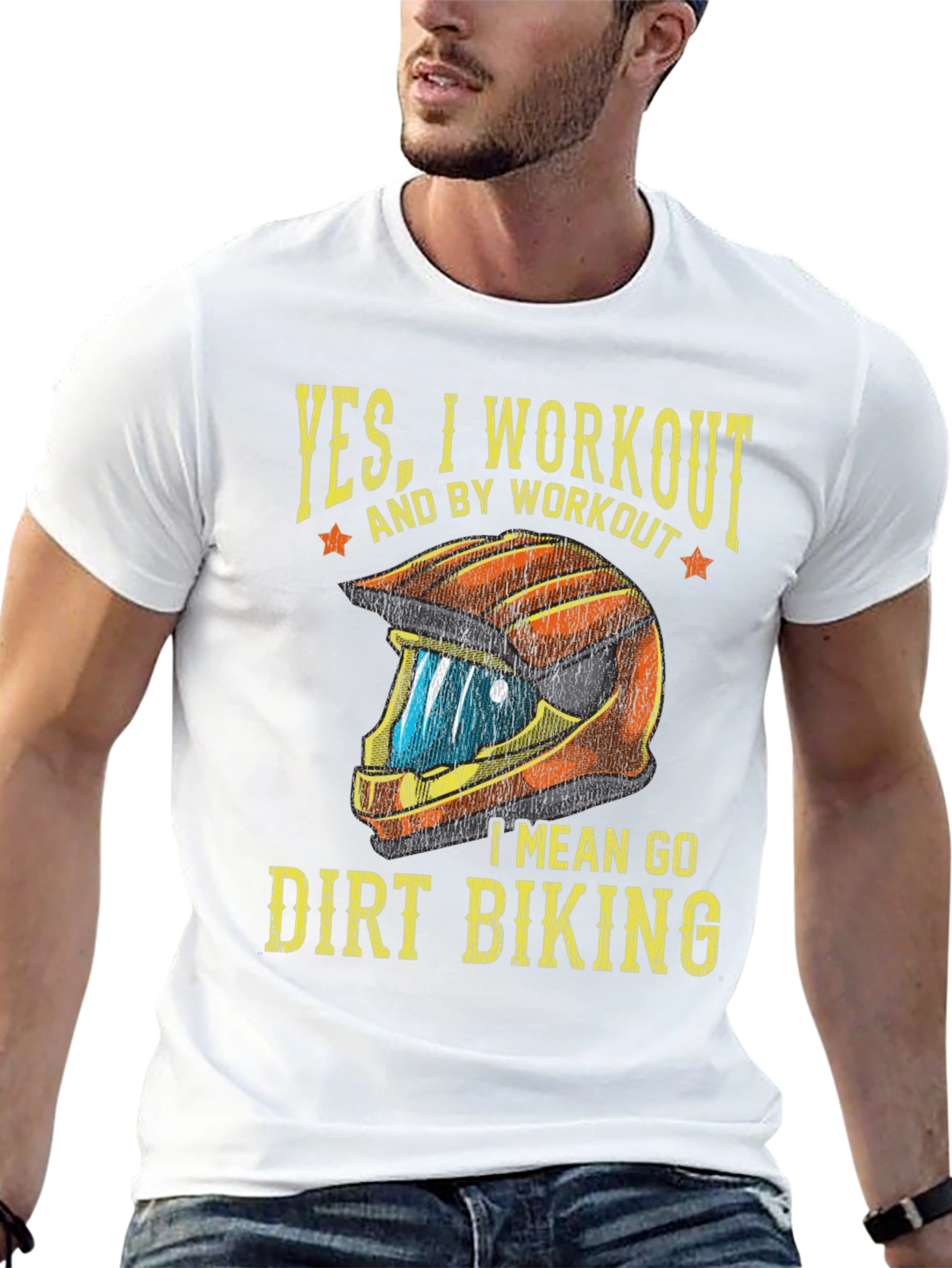 Dirt Biking Workout T-Shirt - Funny Biker Tee