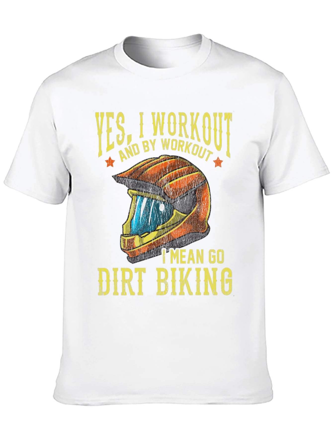 Dirt Biking Workout T-Shirt - Funny Biker Tee