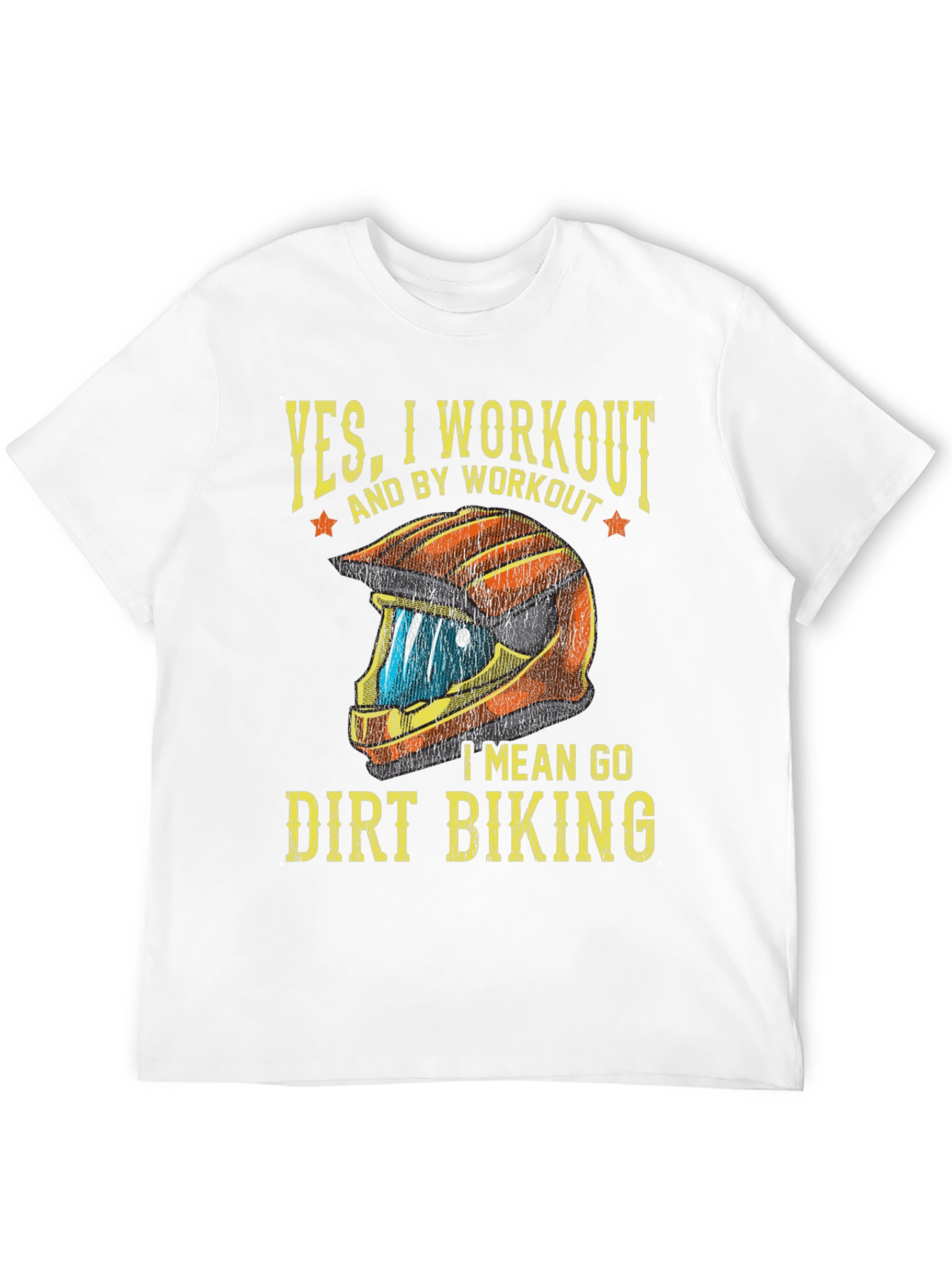 Dirt Biking Workout T-Shirt - Funny Biker Tee
