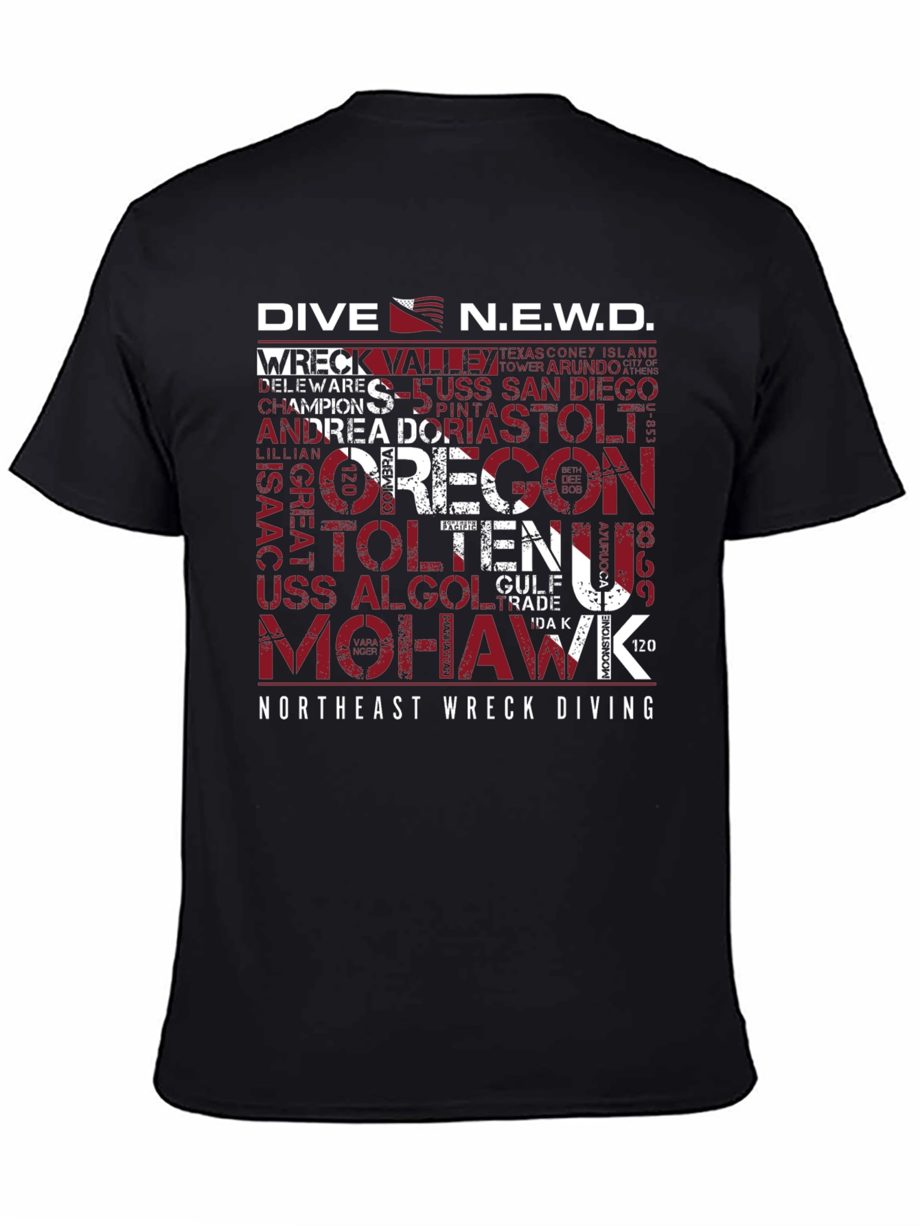 Northeast Wreck Diving Graphic Tee