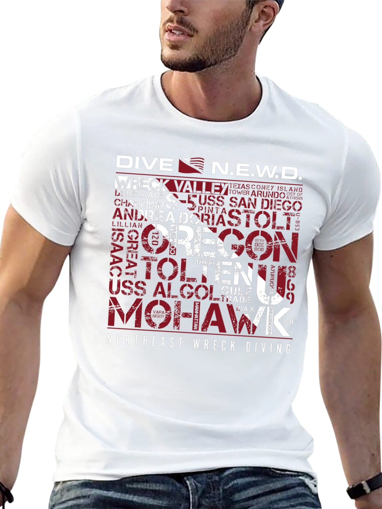 Northeast Wreck Diving Graphic Tee