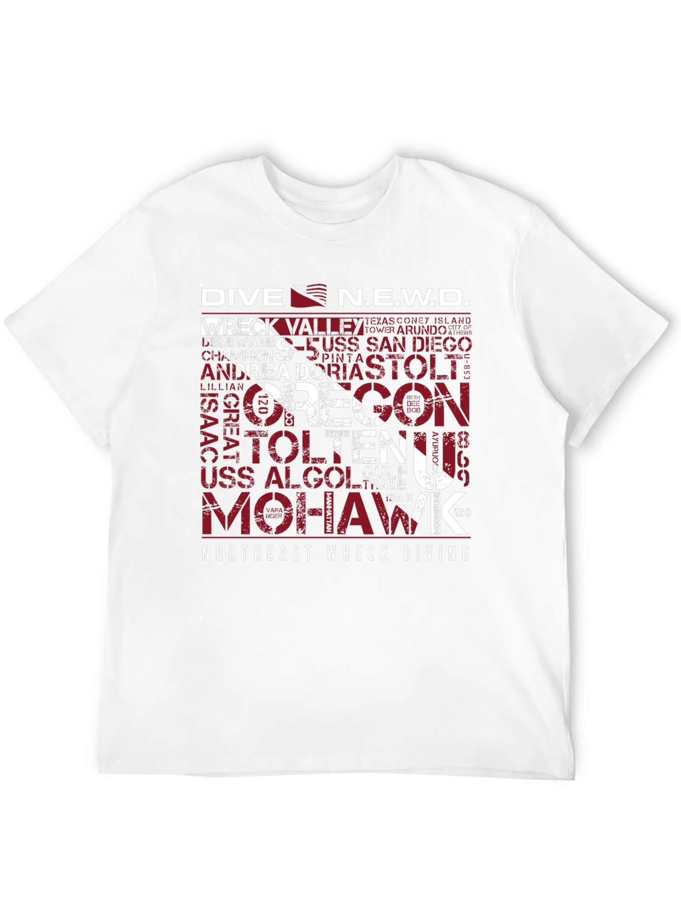 Northeast Wreck Diving Graphic Tee