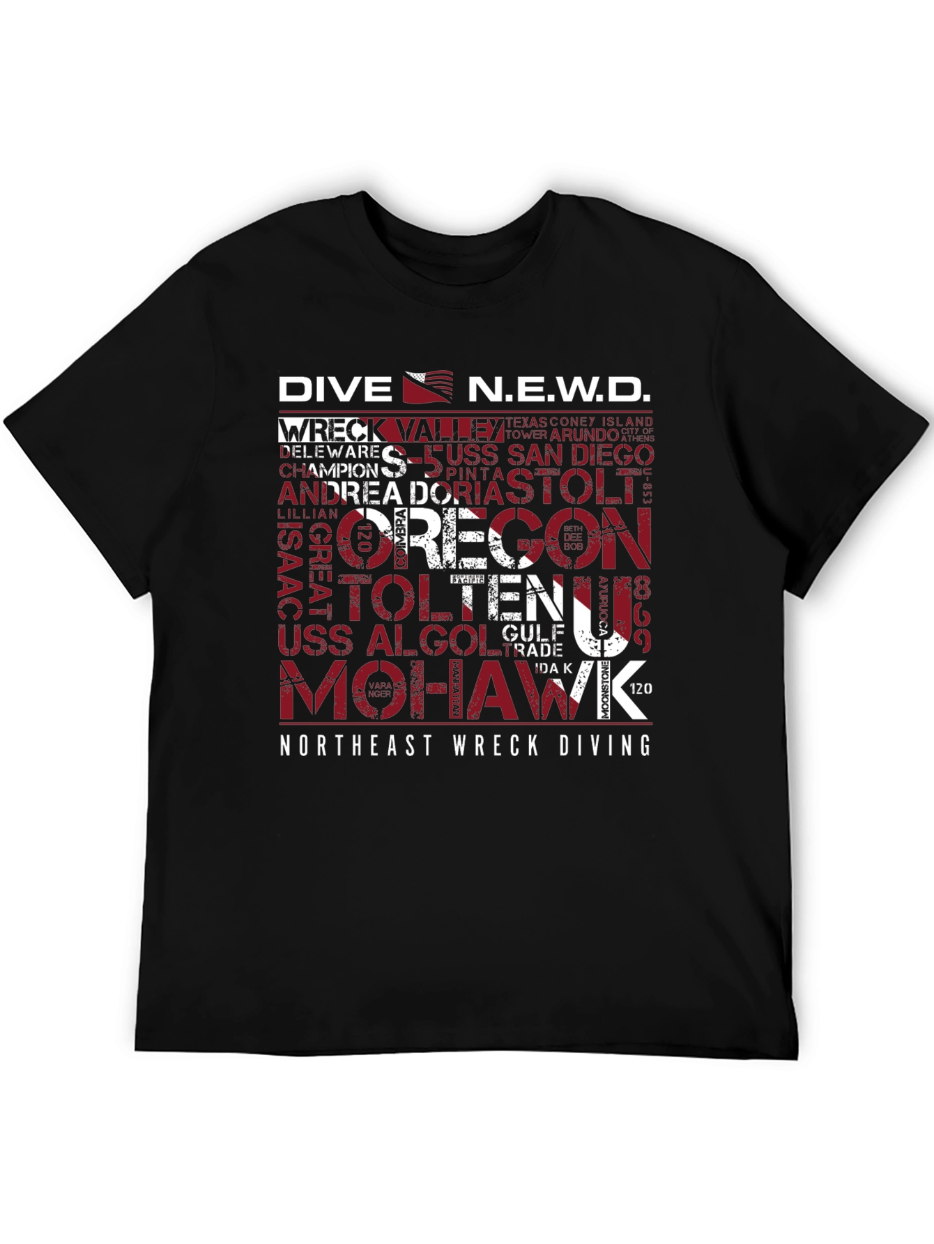 Northeast Wreck Diving Graphic Tee