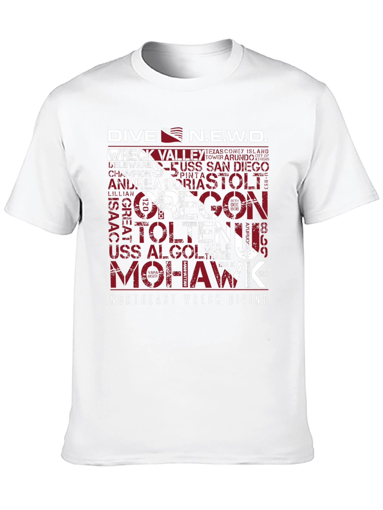 Northeast Wreck Diving Graphic Tee