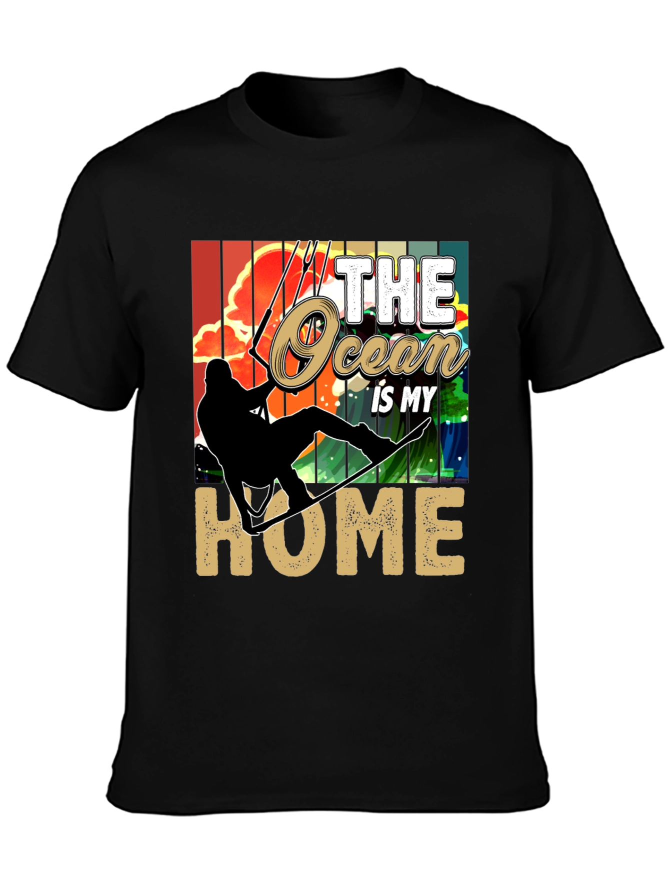 Ocean Home T-Shirt: Kitesurfing Graphic Tee