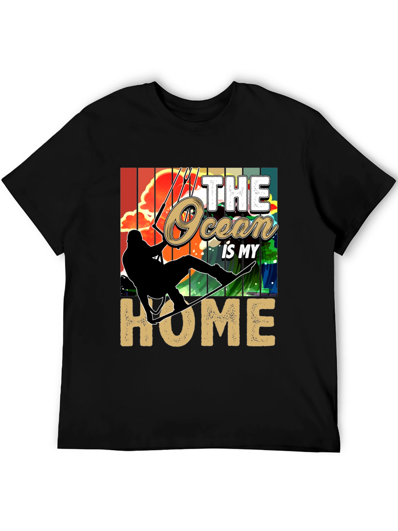 Ocean Home T-Shirt: Kitesurfing Graphic Tee