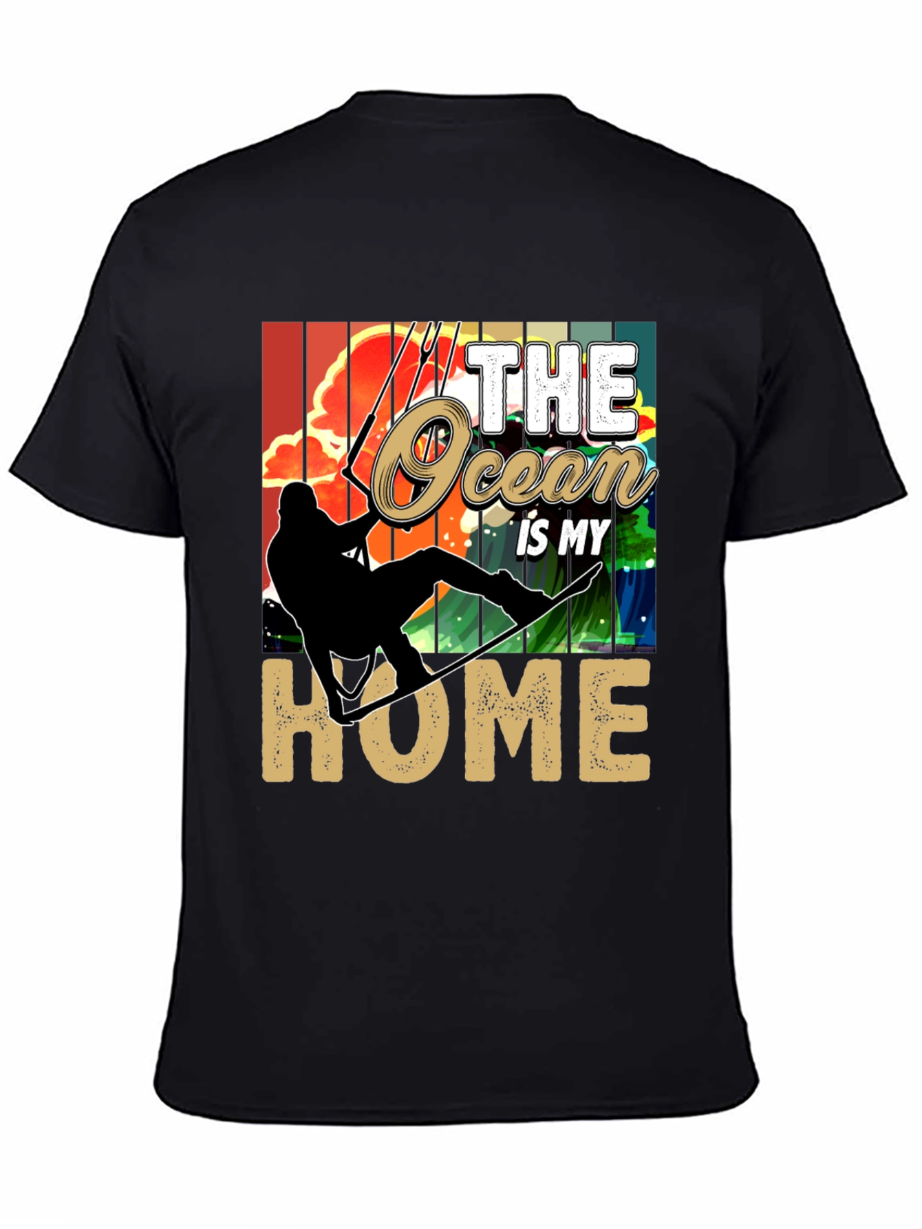 Ocean Home T-Shirt: Kitesurfing Graphic Tee