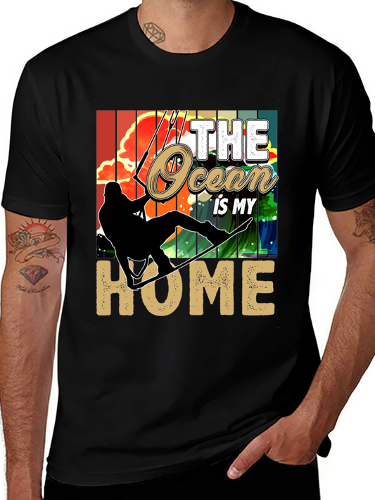 Ocean Home T-Shirt: Kitesurfing Graphic Tee