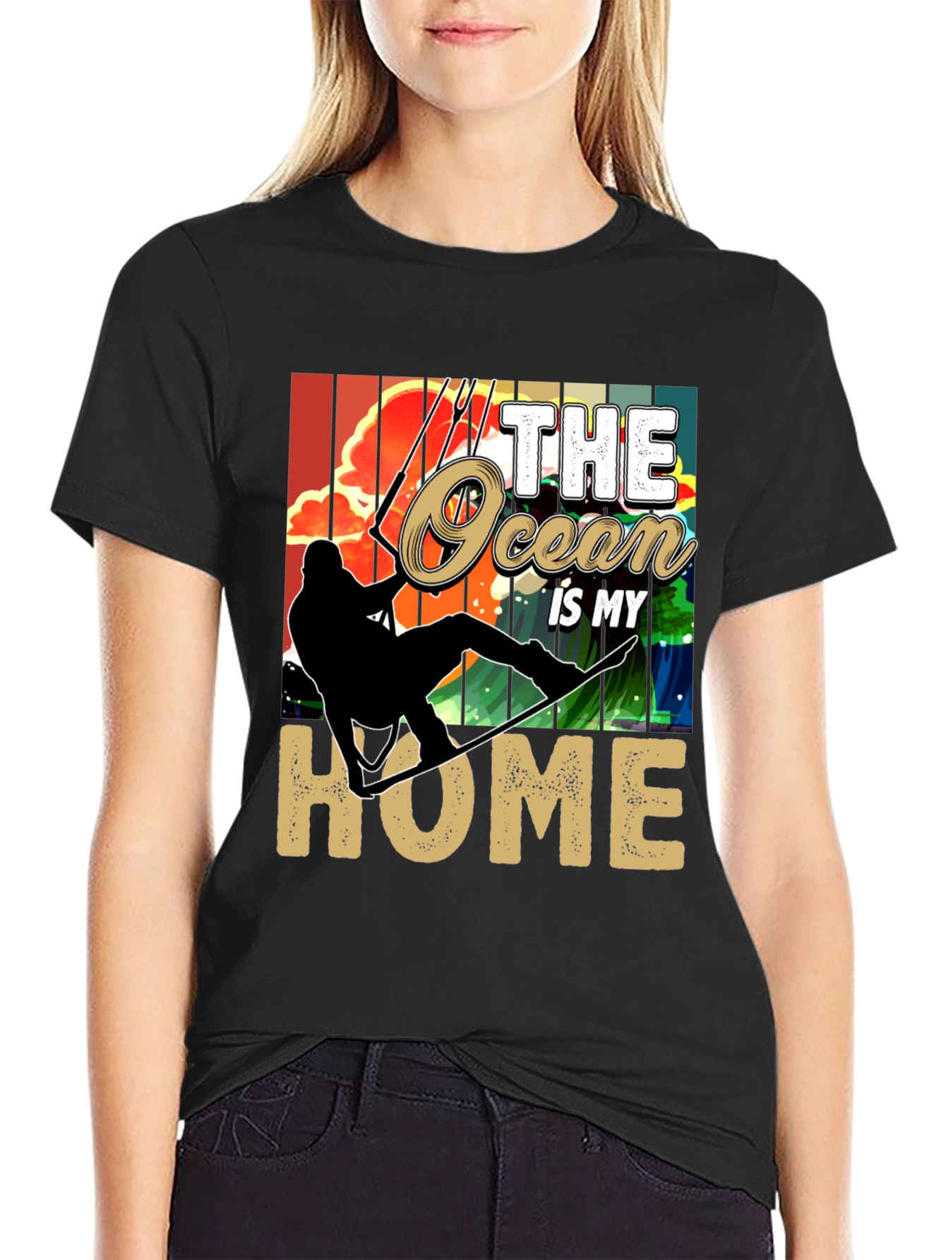Ocean Home T-Shirt: Kitesurfing Graphic Tee