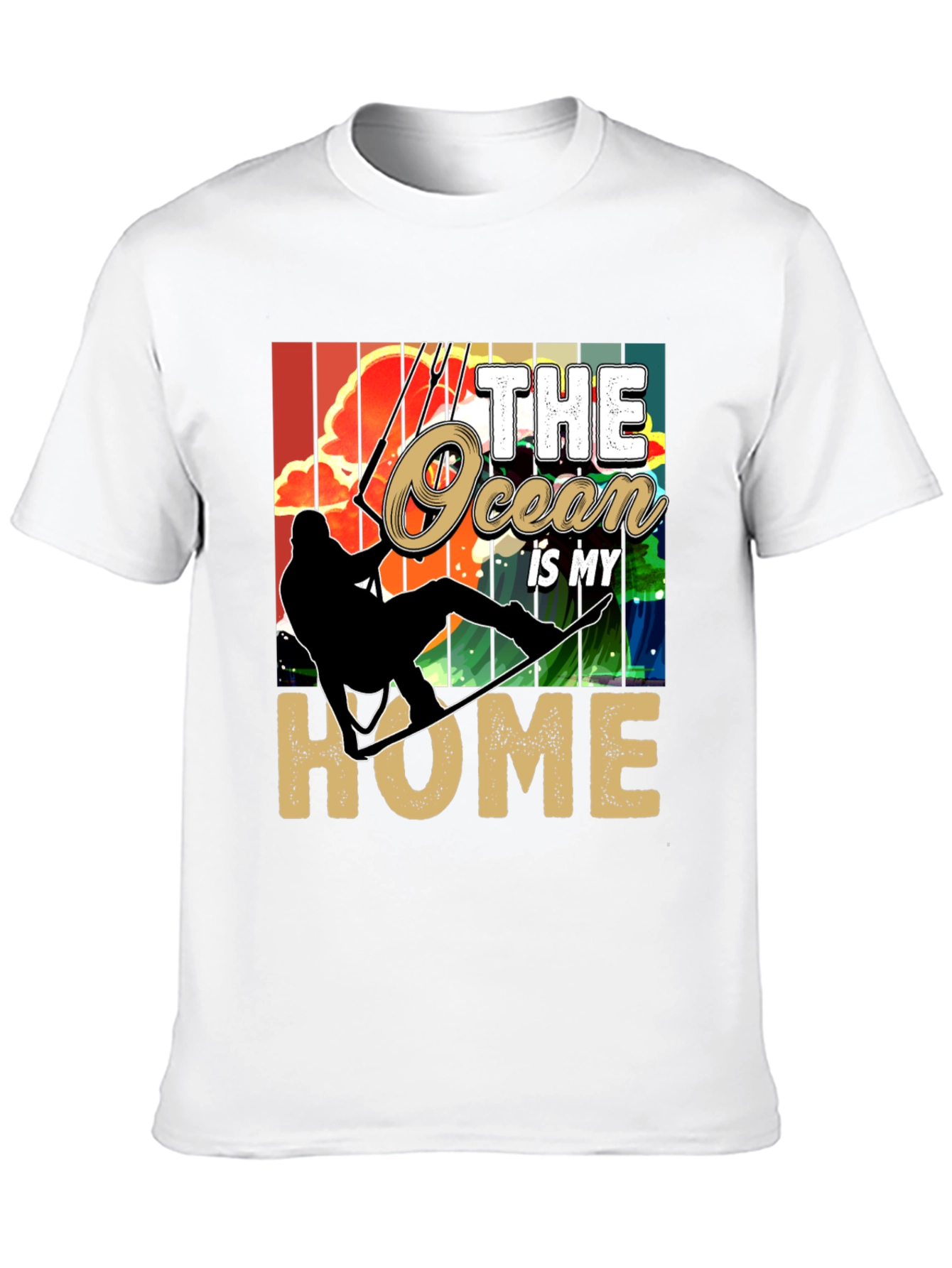 Ocean Home T-Shirt: Kitesurfing Graphic Tee