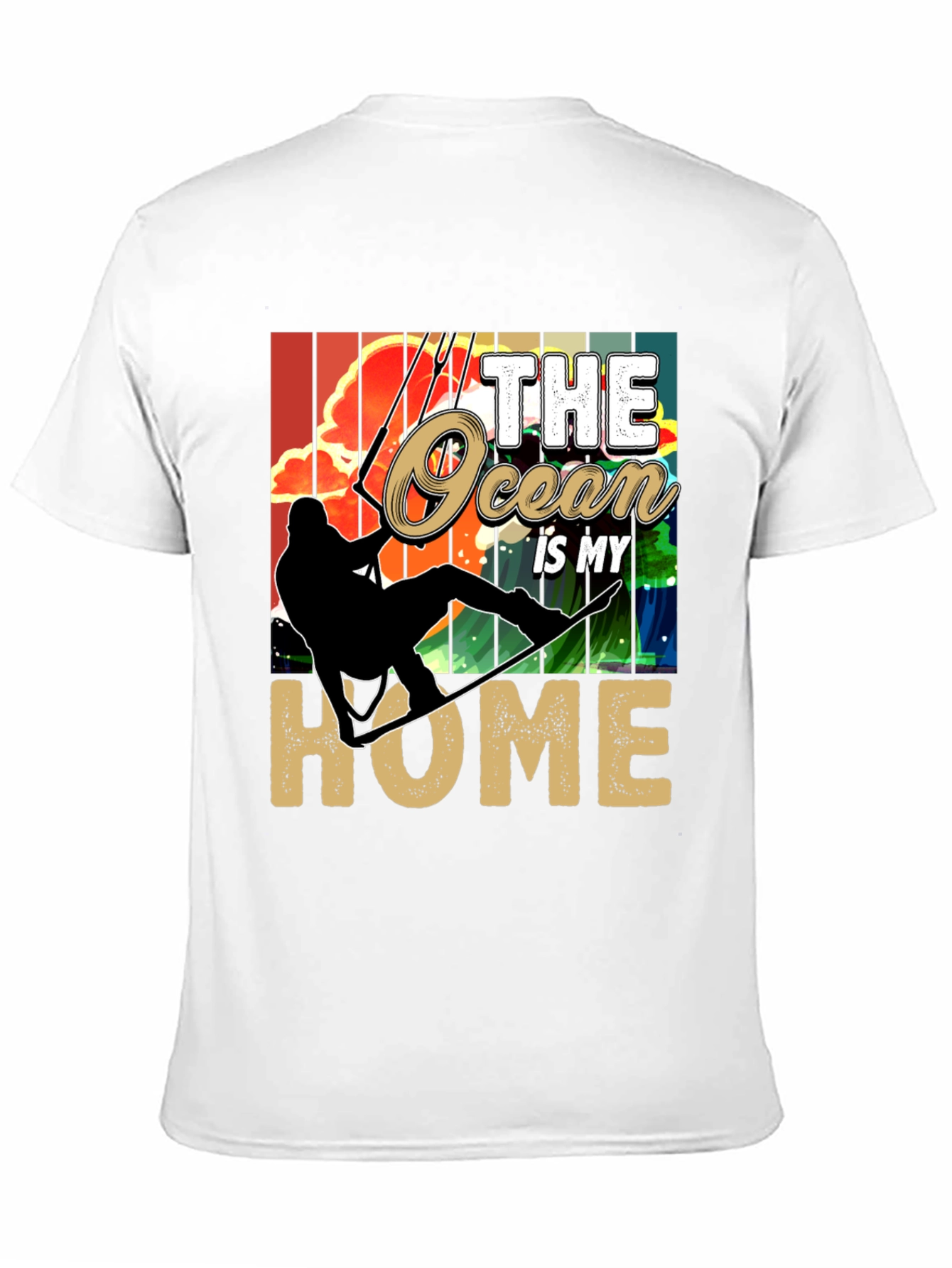Ocean Home T-Shirt: Kitesurfing Graphic Tee