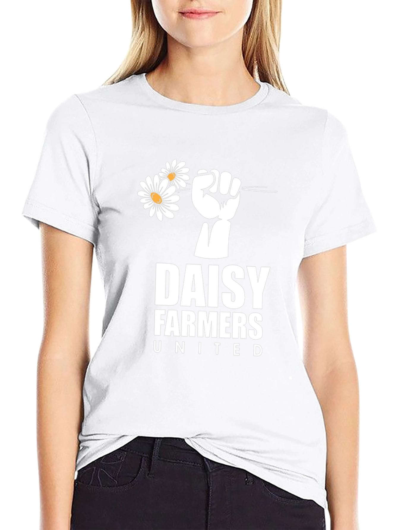Daisy Farmers United T-Shirt - Black Graphic Tee