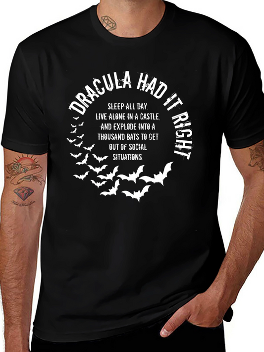 Dracula Bats Social Situations T-Shirt