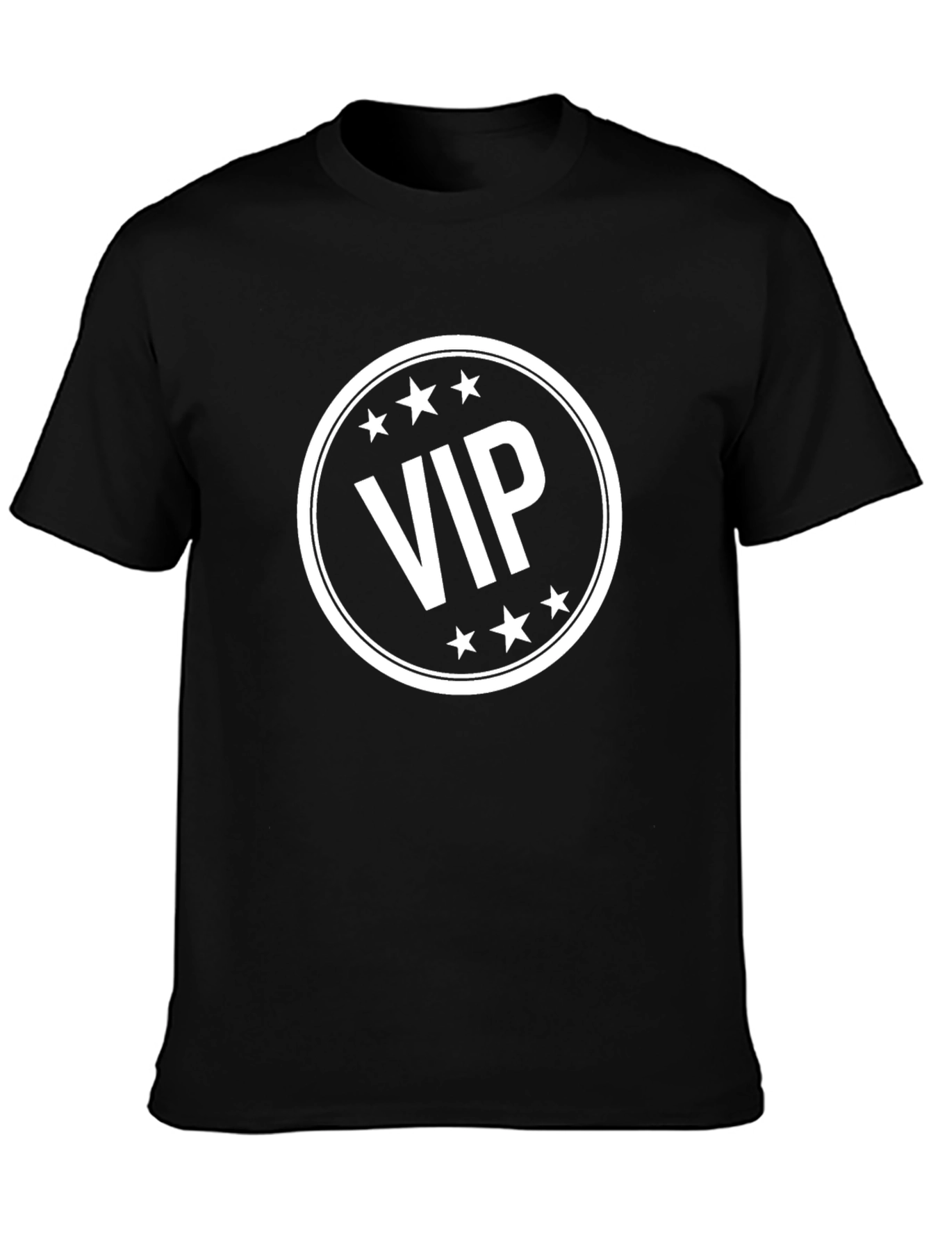 VIP Graphic Tee - Black Cotton Blend