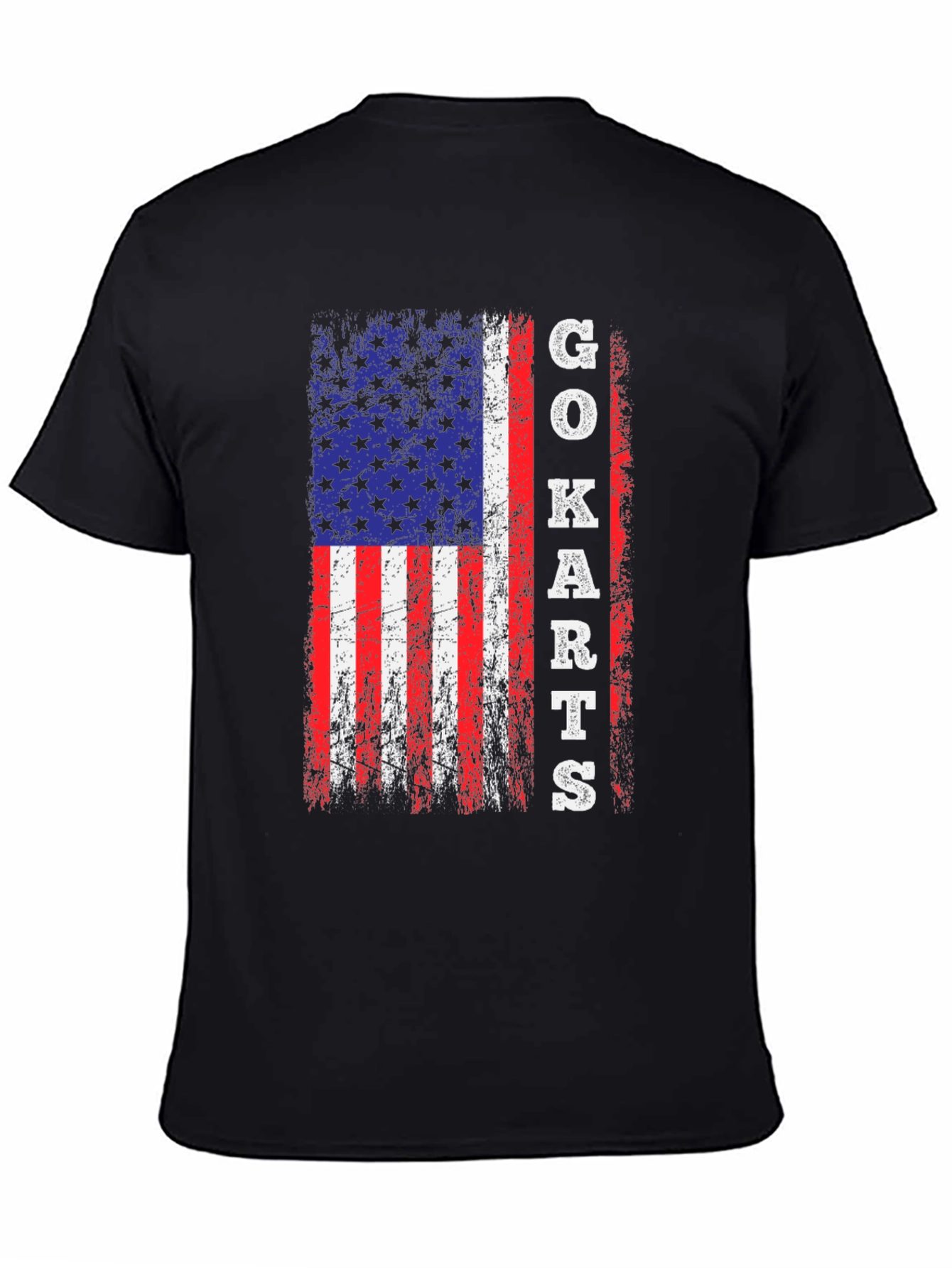 Go Karts American Flag Graphic Tee