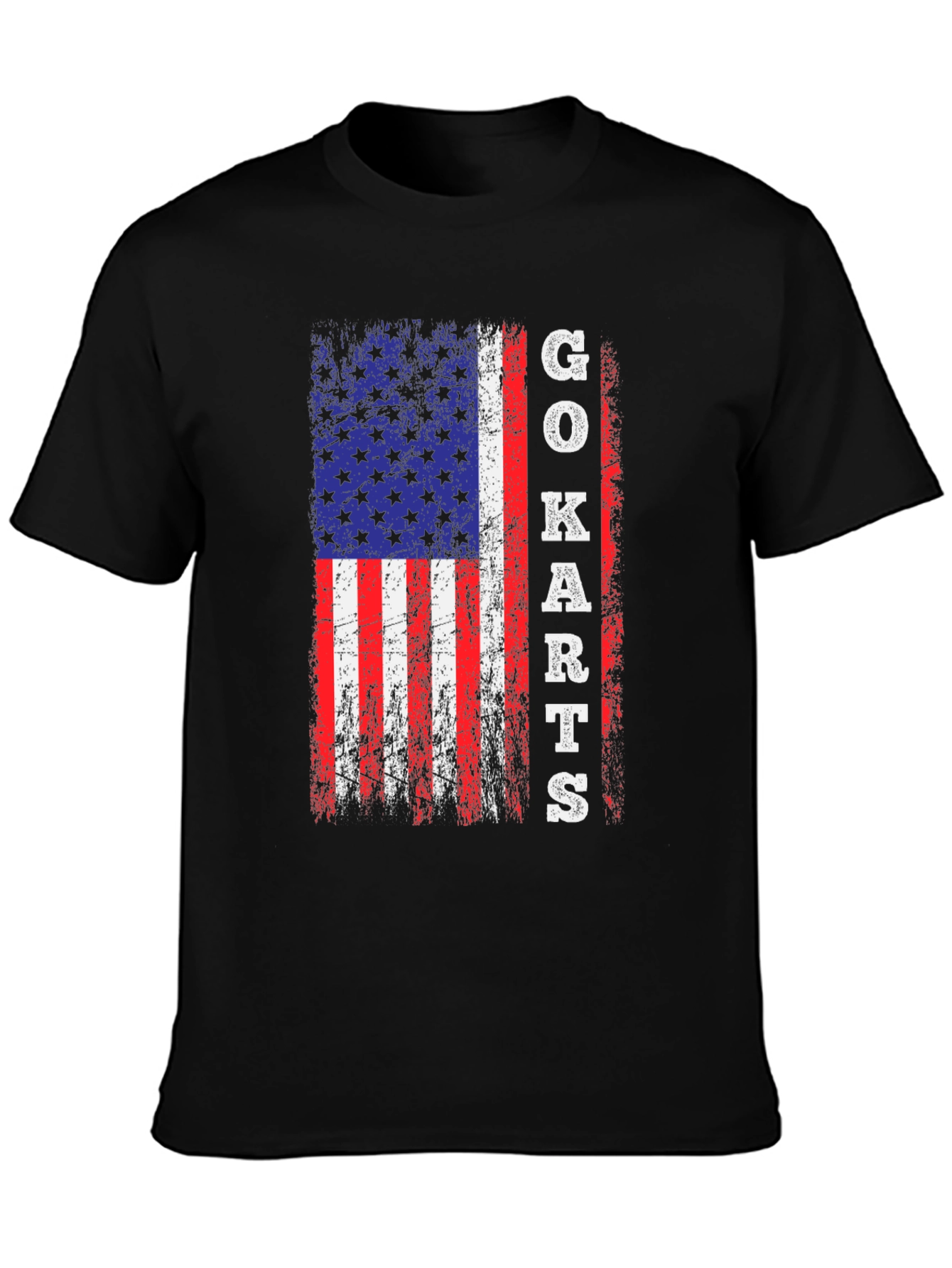 Go Karts American Flag Graphic Tee
