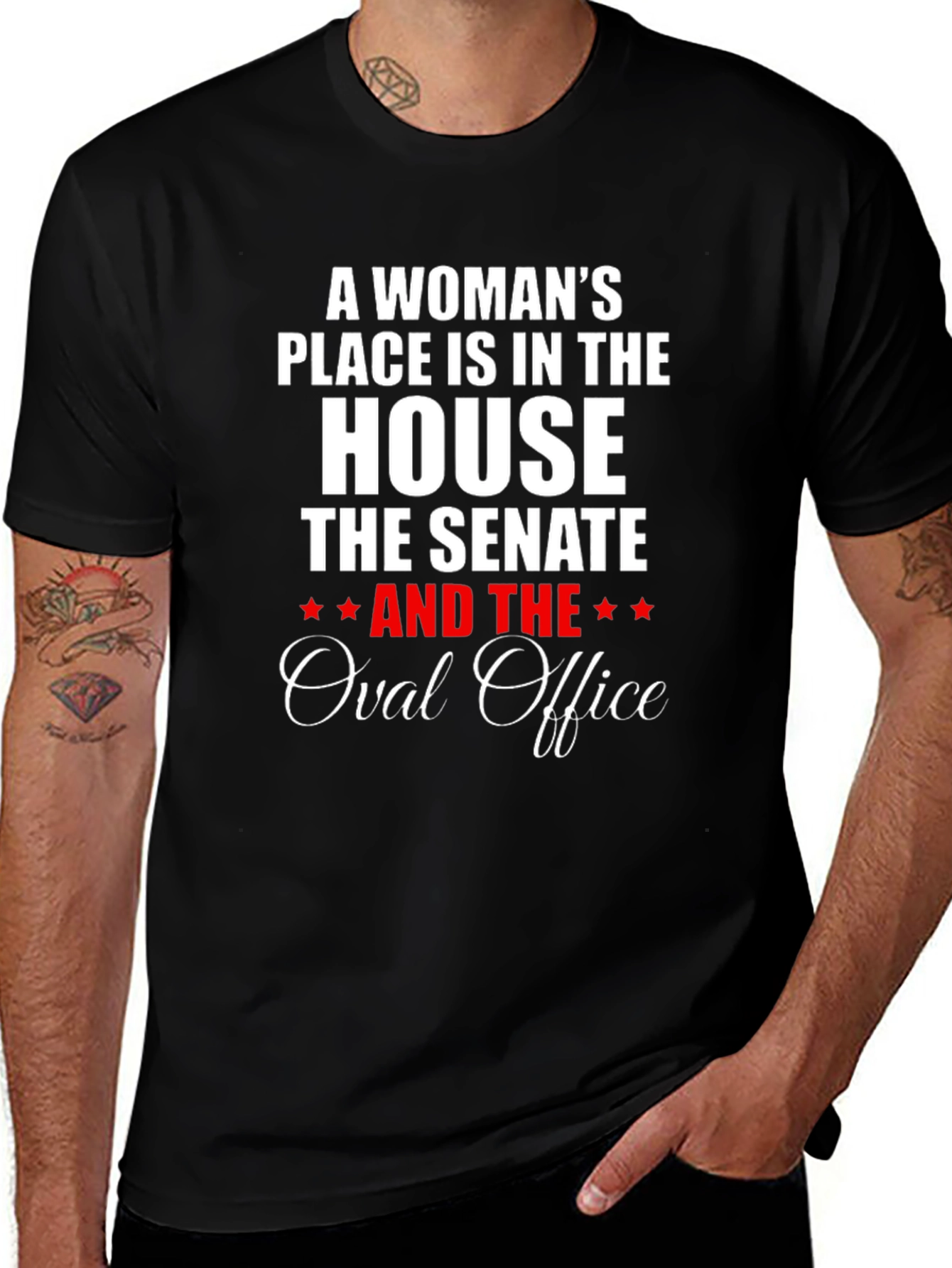 Empowered Woman T-Shirt - House Senate Oval Office