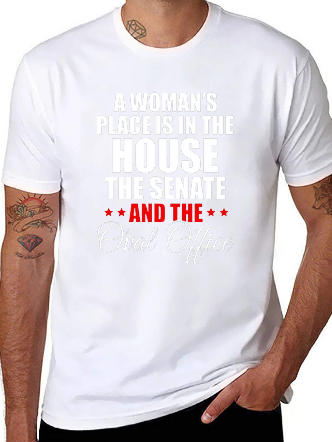Empowered Woman T-Shirt - House Senate Oval Office