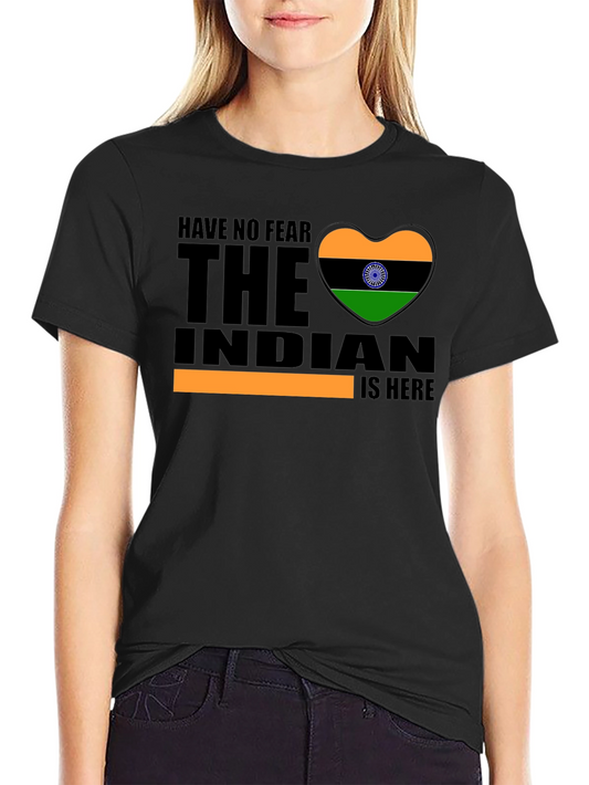 Indian Flag Heart T-Shirt - Have No Fear