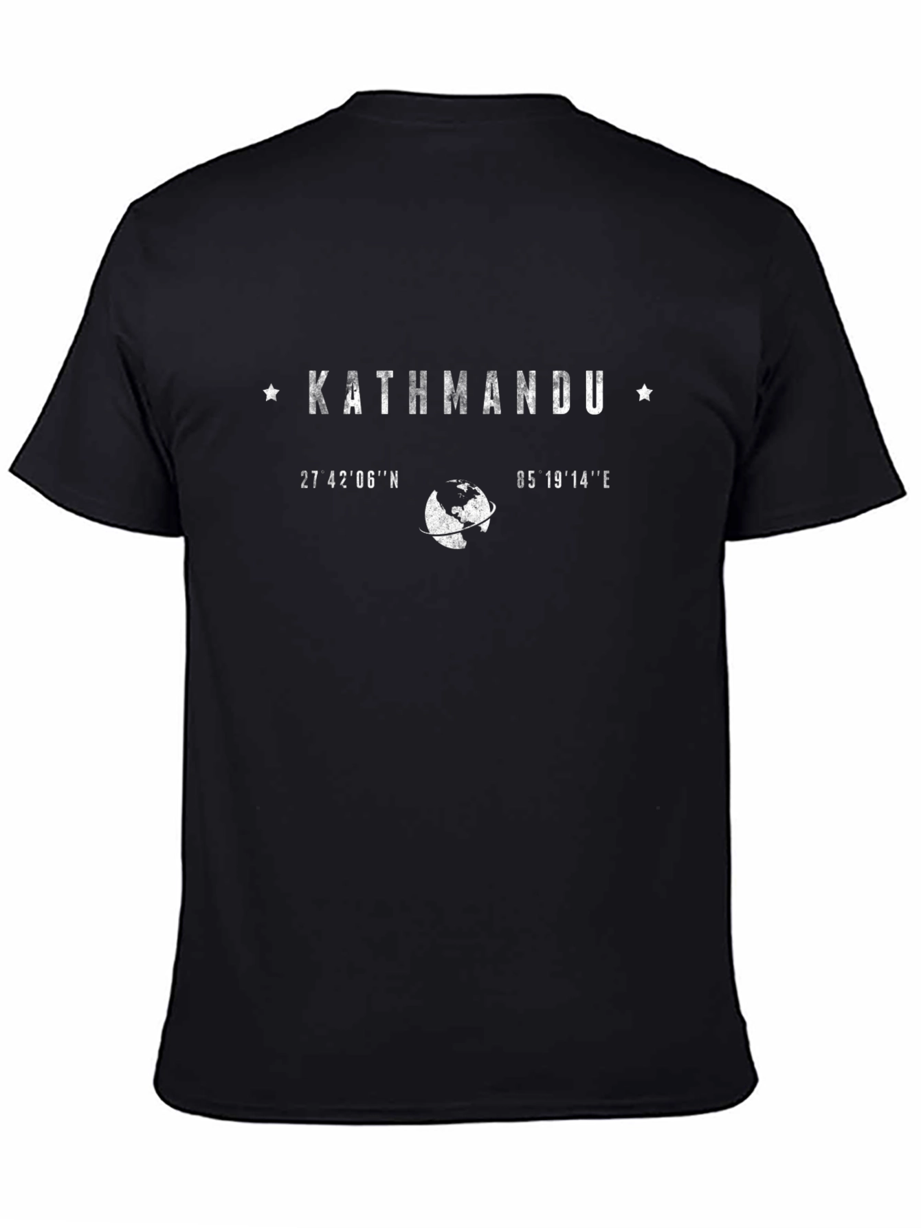 Kathmandu Coordinates Graphic Tee - Black