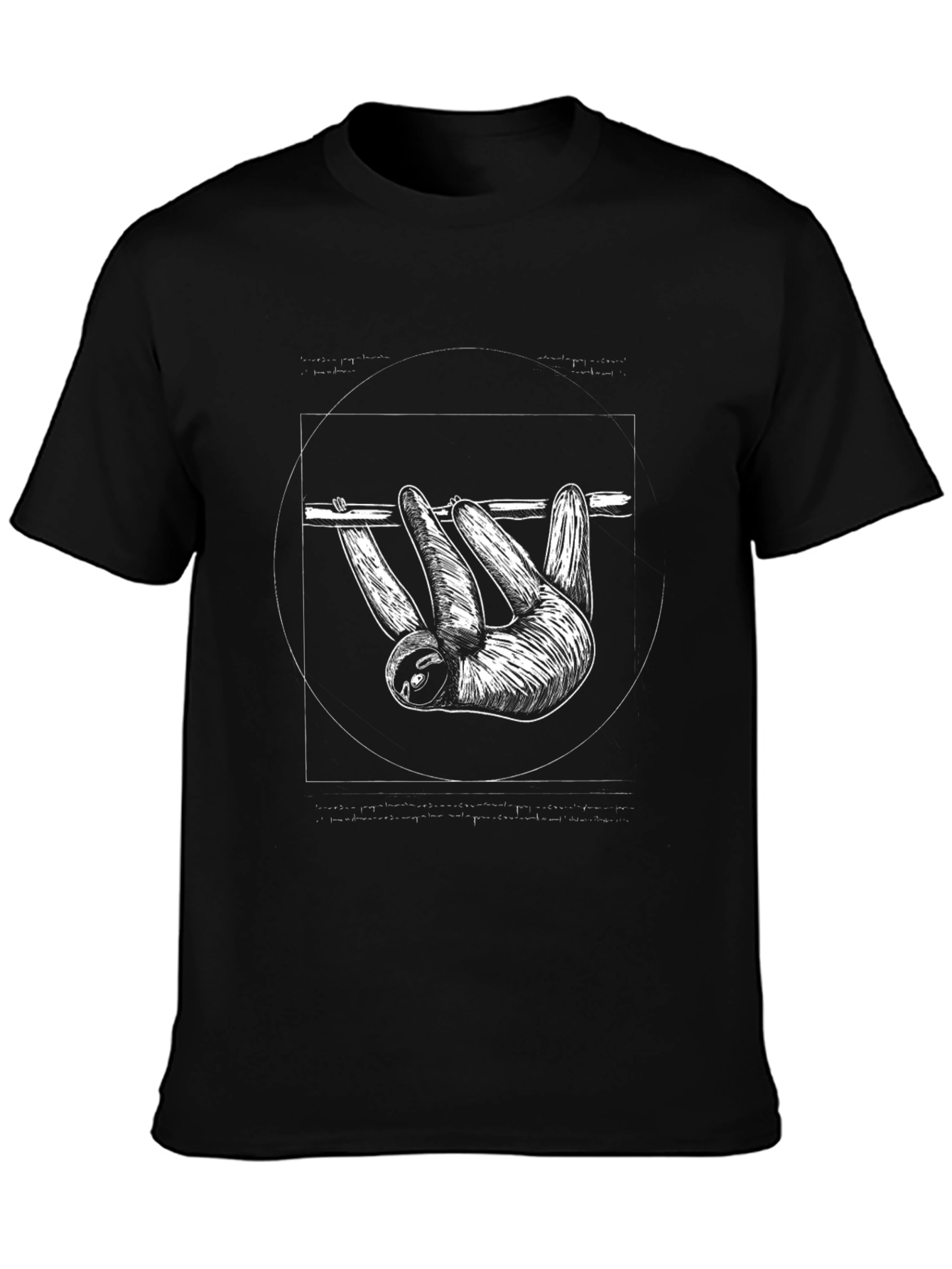 Sloth Graphic T-Shirt - Black