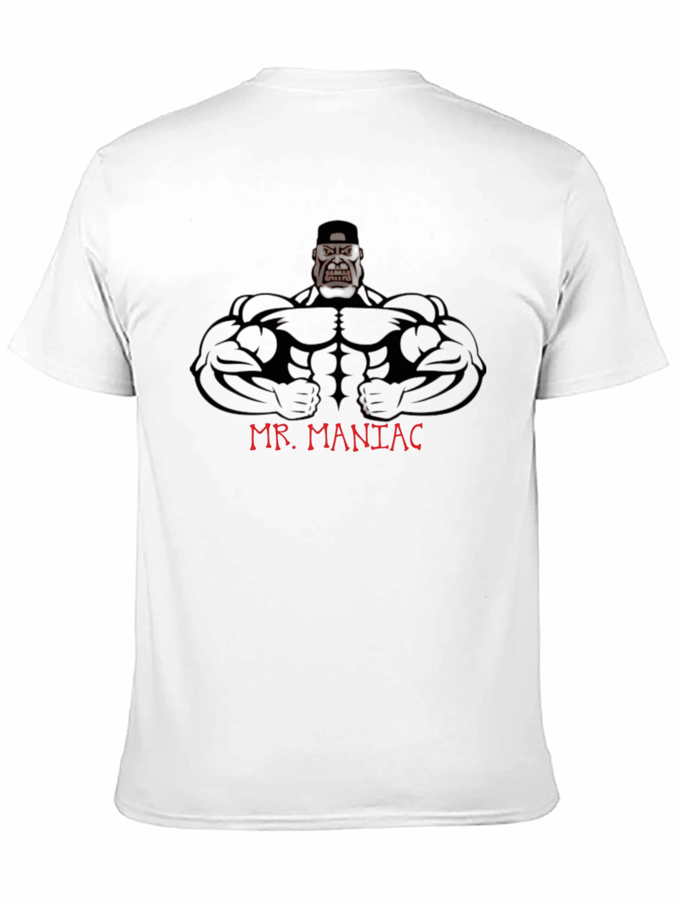 Mr. Maniac Graphic Tee - Black Cotton T-Shirt