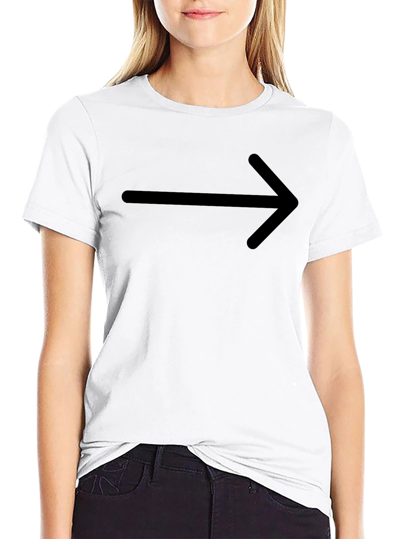 Right Arrow Graphic T-Shirt - Classic Black