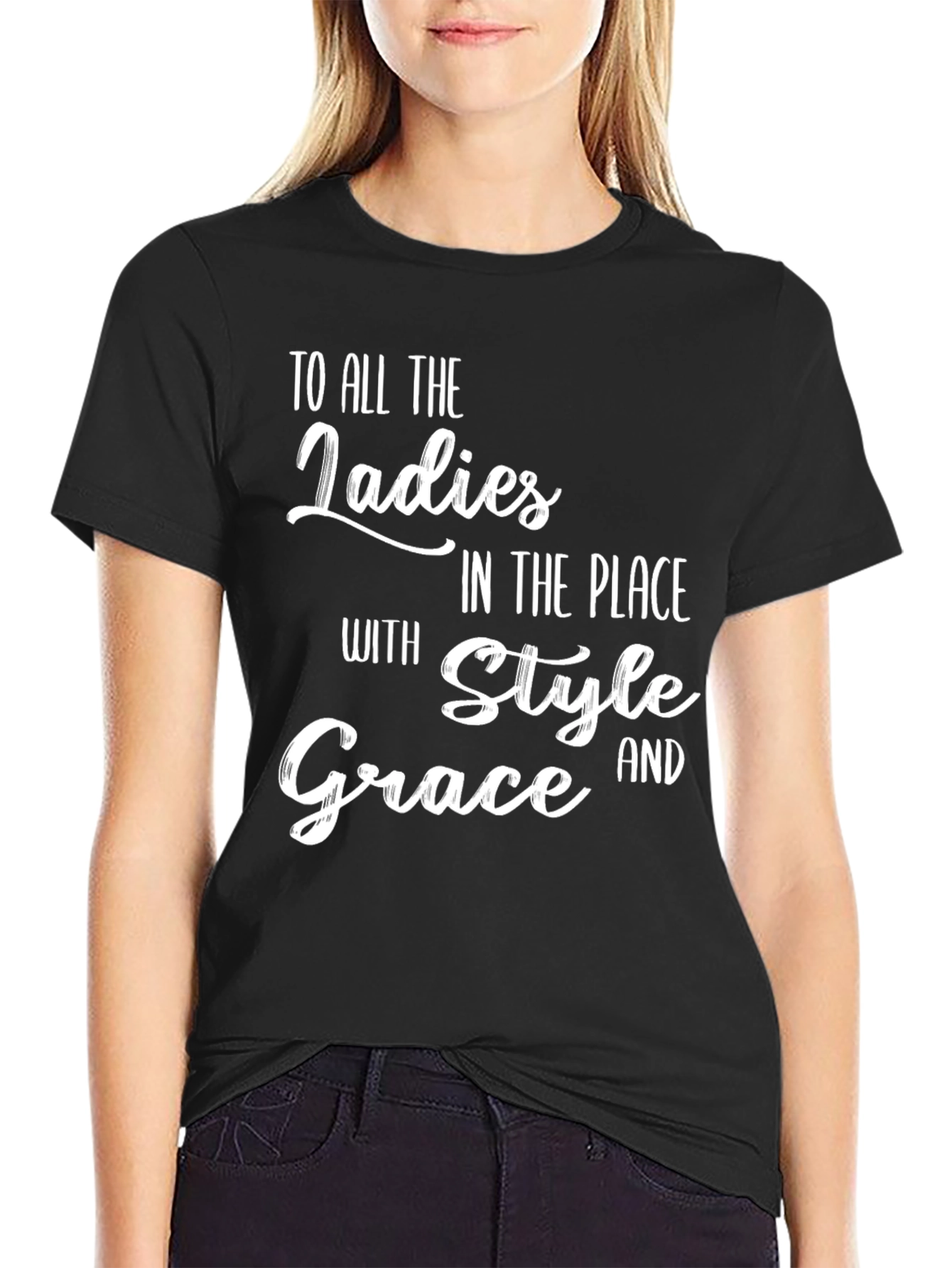 Ladies Style and Grace Graphic T-Shirt