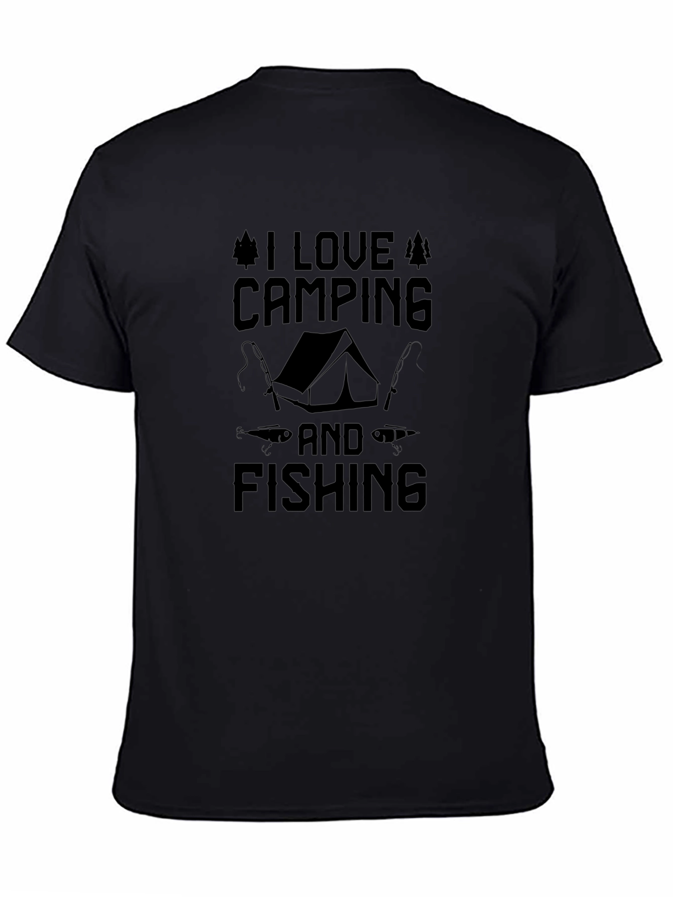 Camping & Fishing Graphic T-Shirt