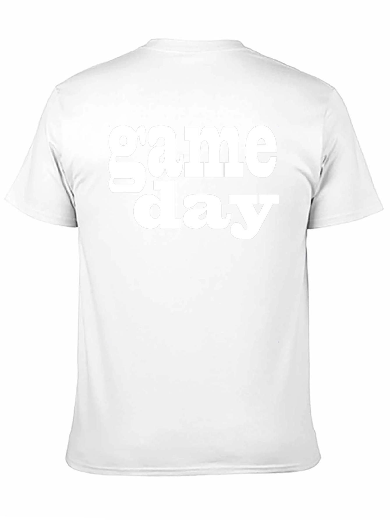 Game Day Graphic Tee - Black Cotton T-Shirt