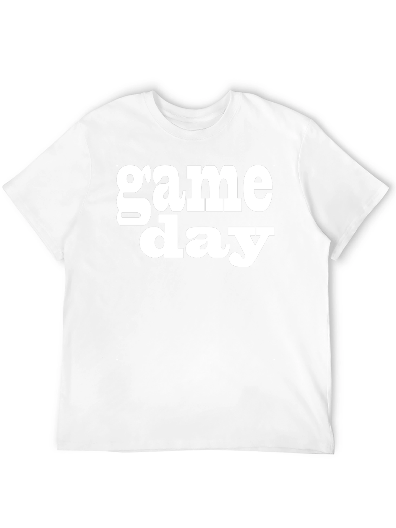 Game Day Graphic Tee - Black Cotton T-Shirt