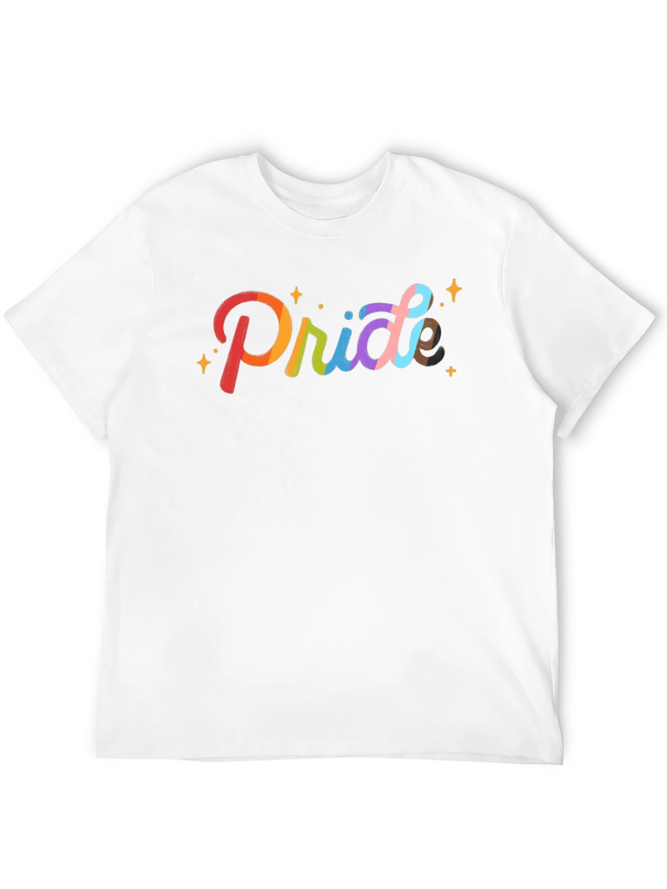 Pride Rainbow Graphic Black T-Shirt